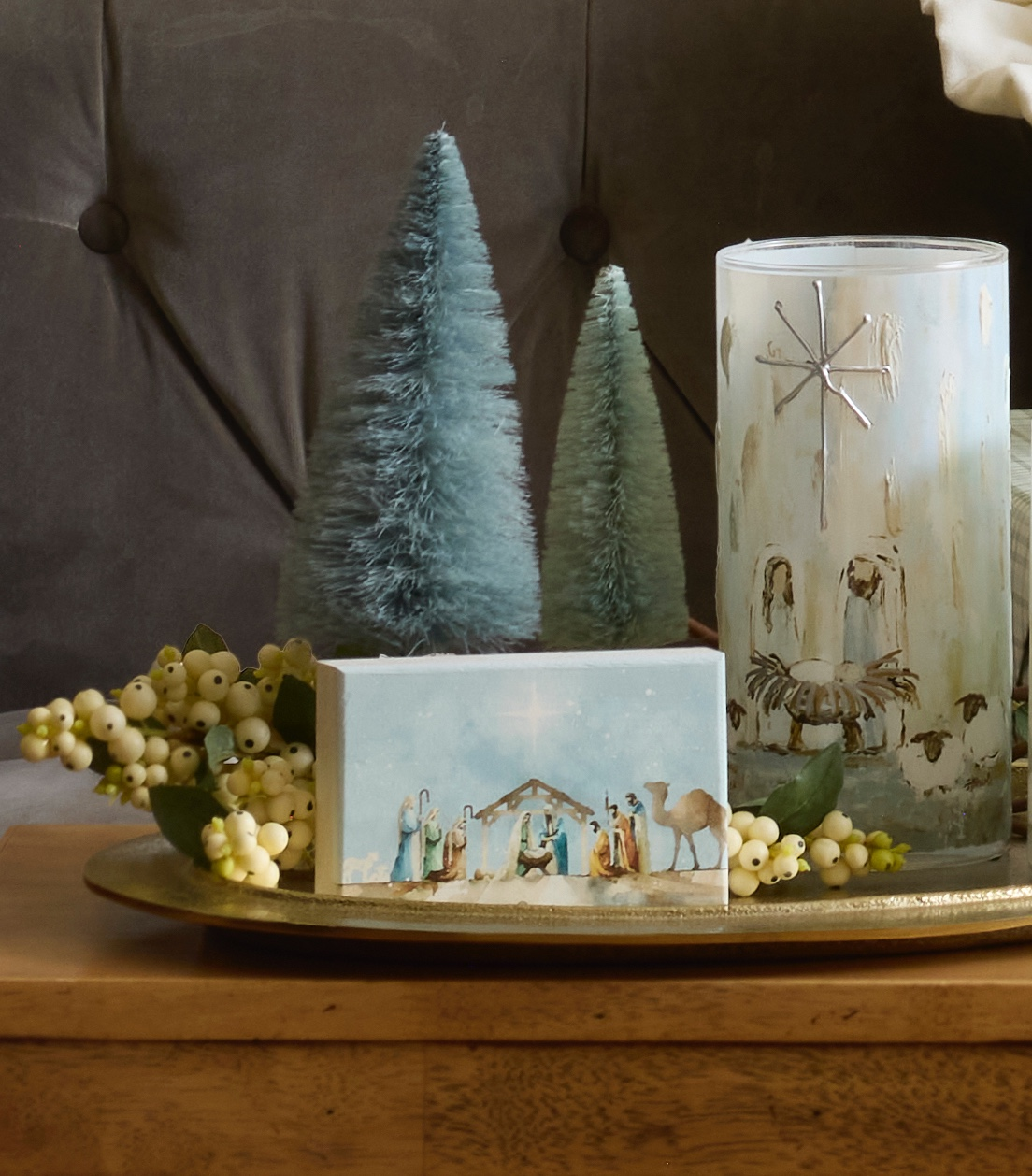 Nativity Watercolor Plaque, , large image number 2