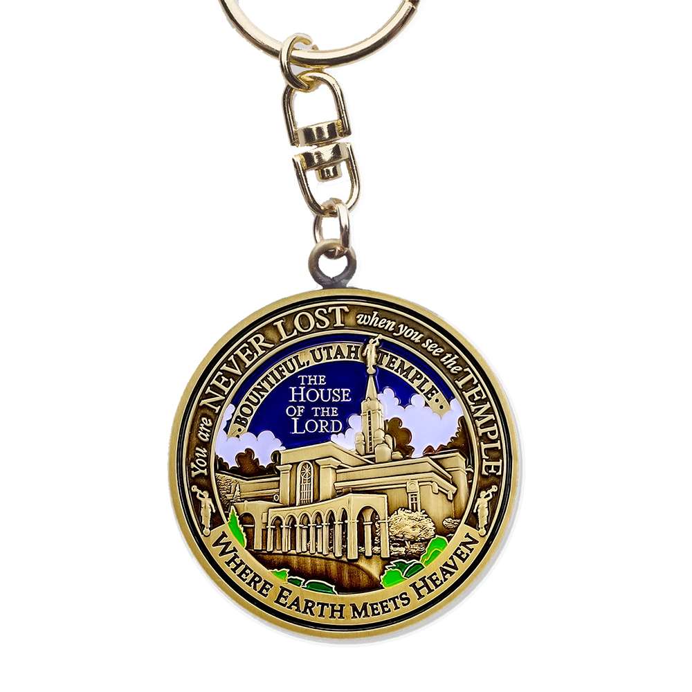 Bountiful Utah Temple Keychain