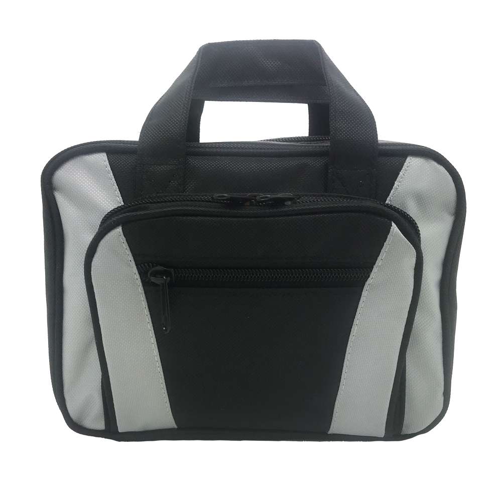 Hunter Gray and Black Scripture Tote, , large