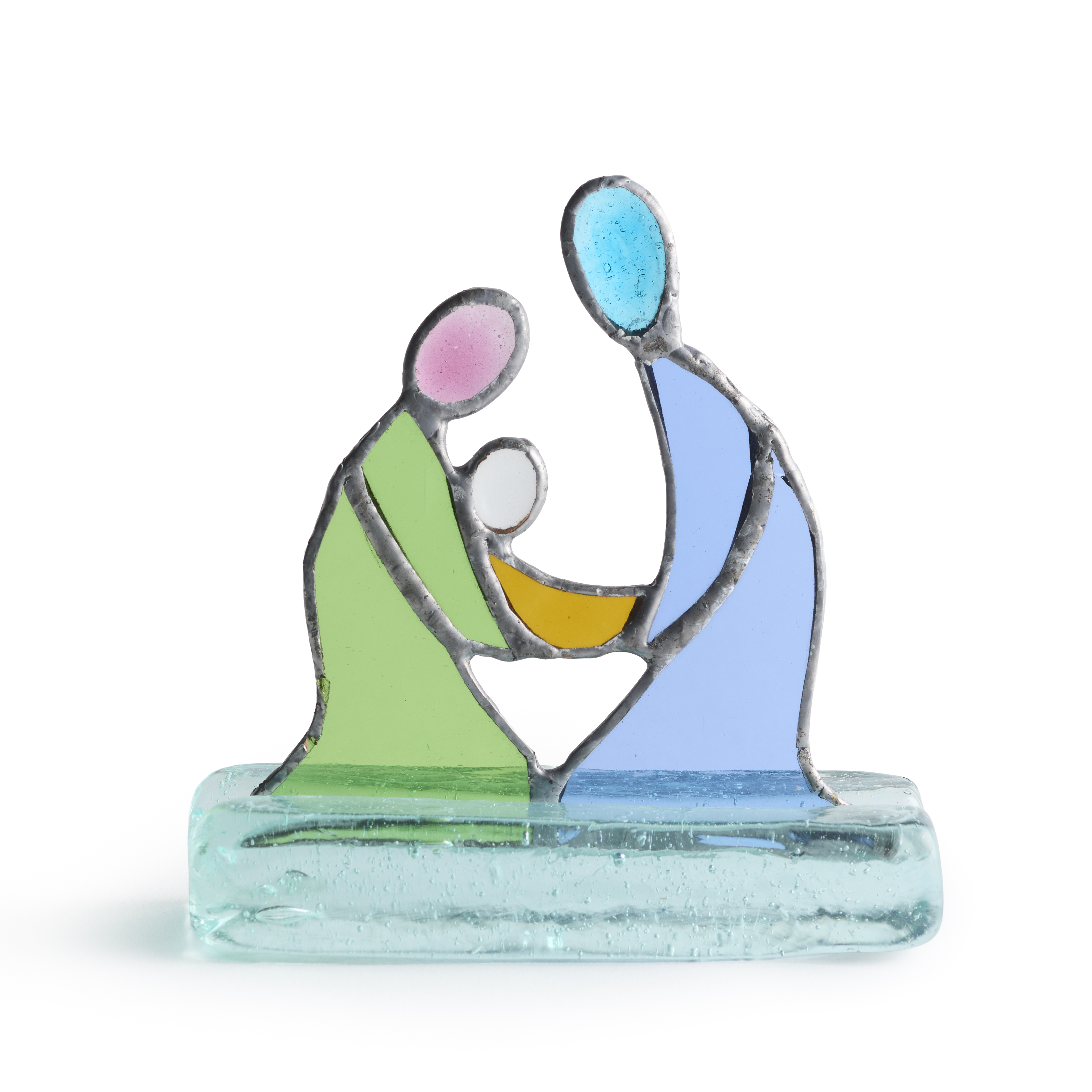 Kenya Glass Holy Family Nativity, , large image number 0