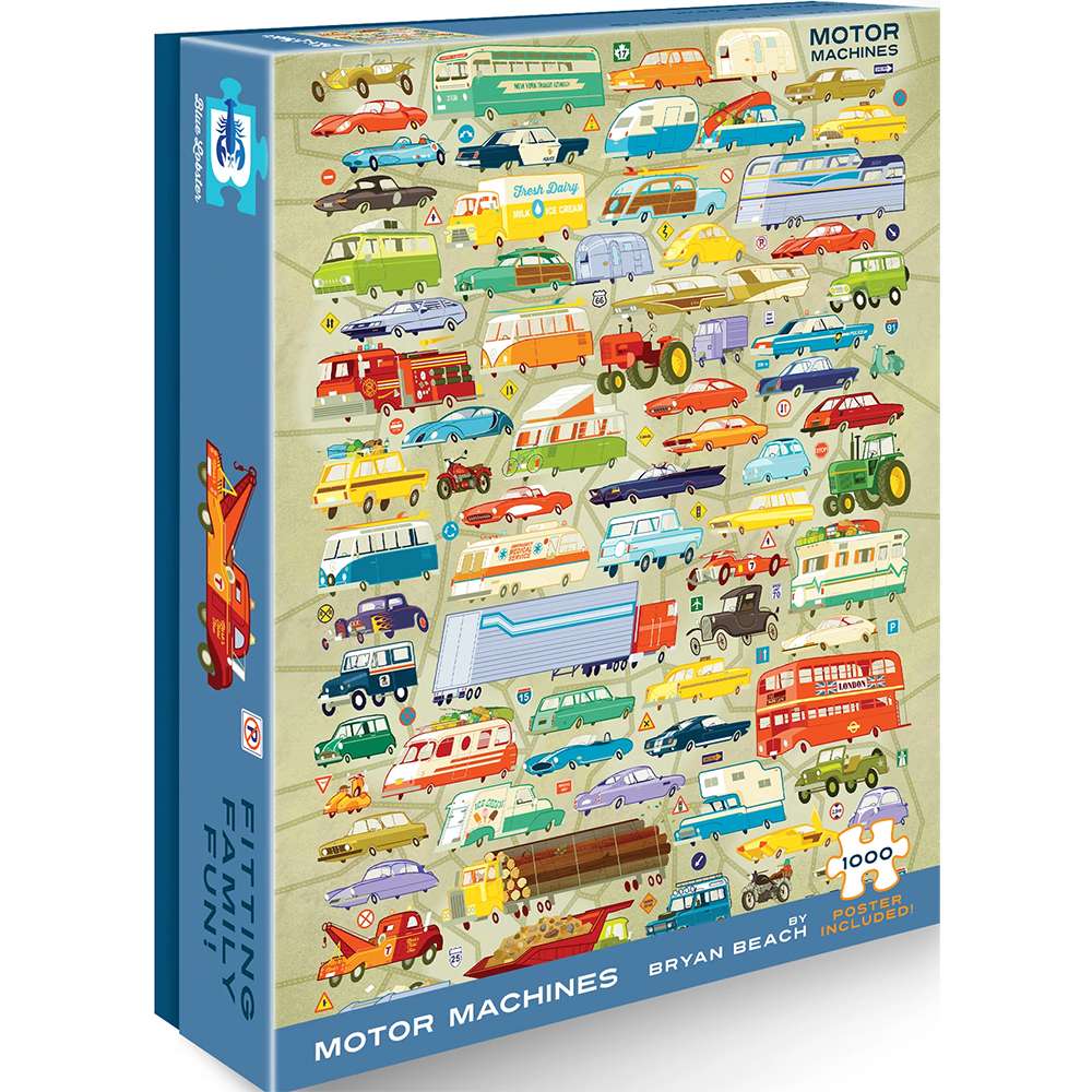 Motor Machines Puzzle (1000 Pieces), , large image number 0