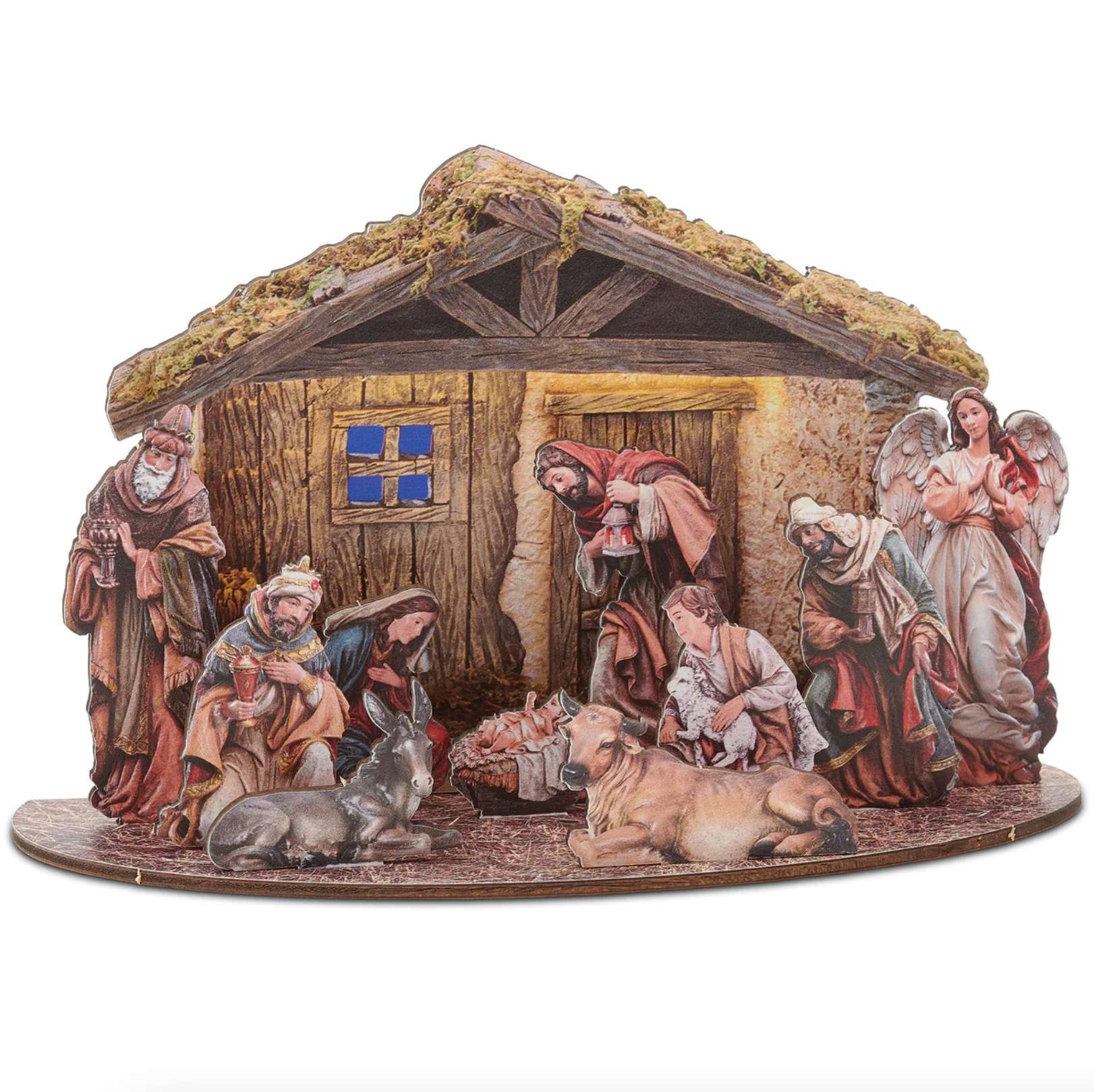 Diorama Wood Nativity, , large image number 0