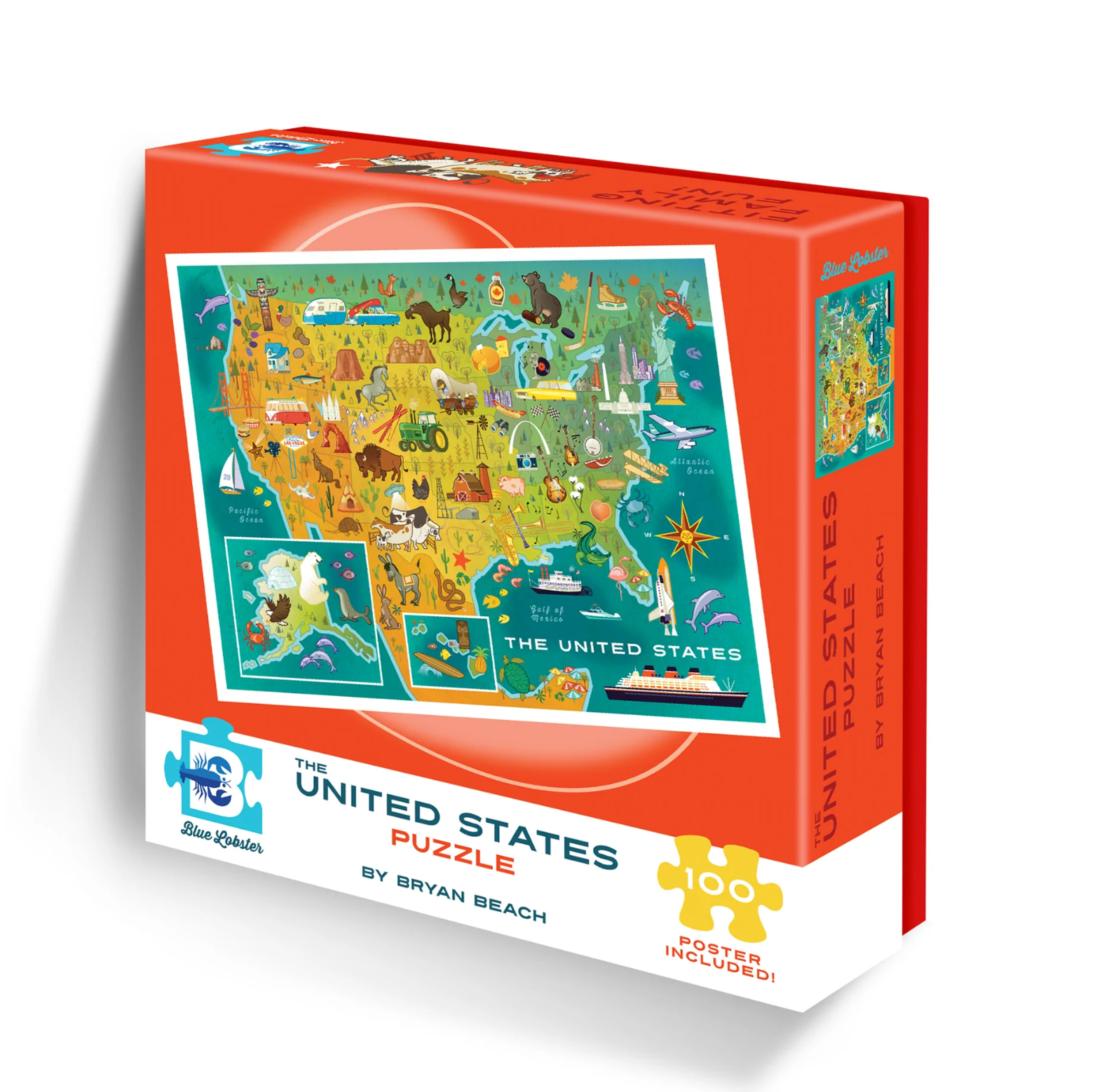 The United States Puzzle (100 Pieces)