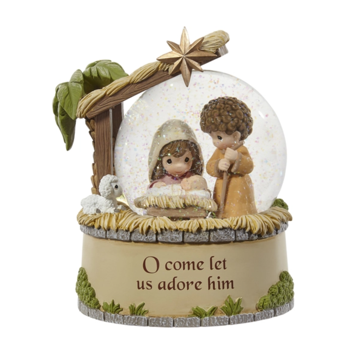 Precious Moments Snow Globe Nativity
