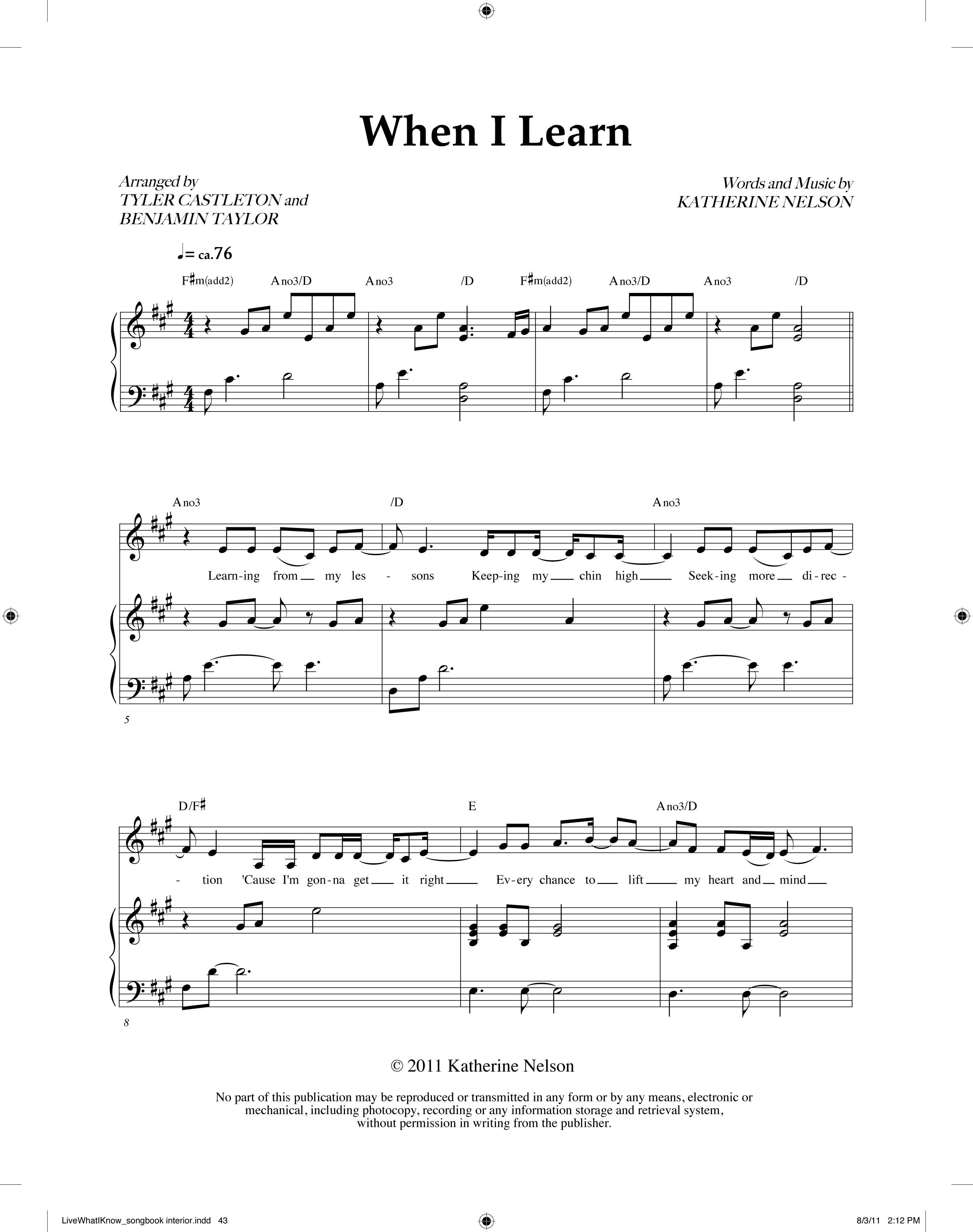 When I Learn