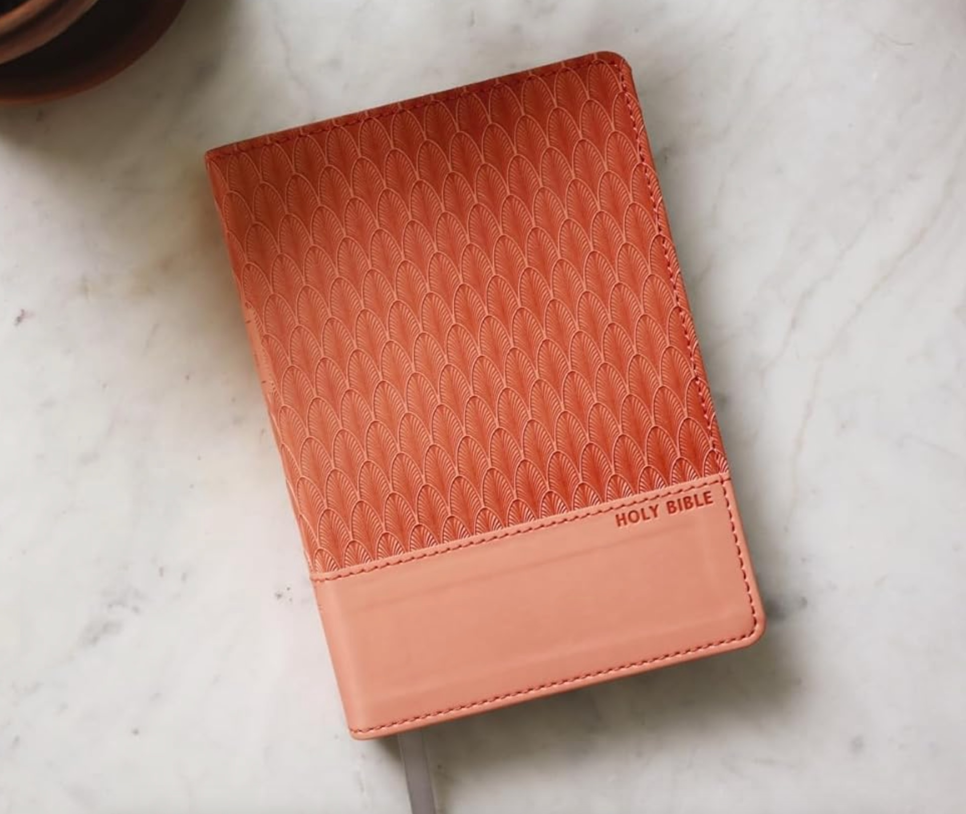 NRSVue, Holy Bible, Compact, Leathersoft, Comfort Print, Peach, , large image number 5