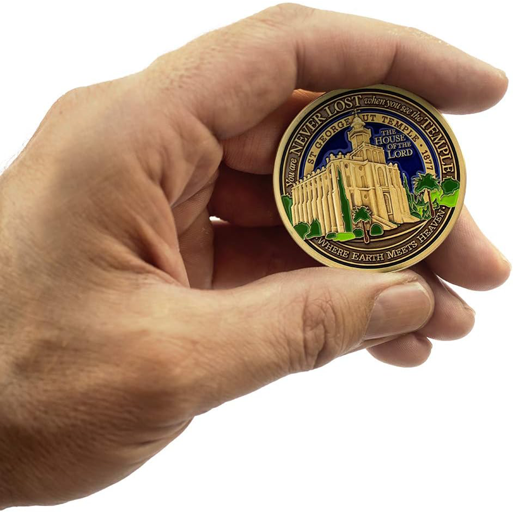 St. George Utah Temple Medallion Coin, , large image number 5