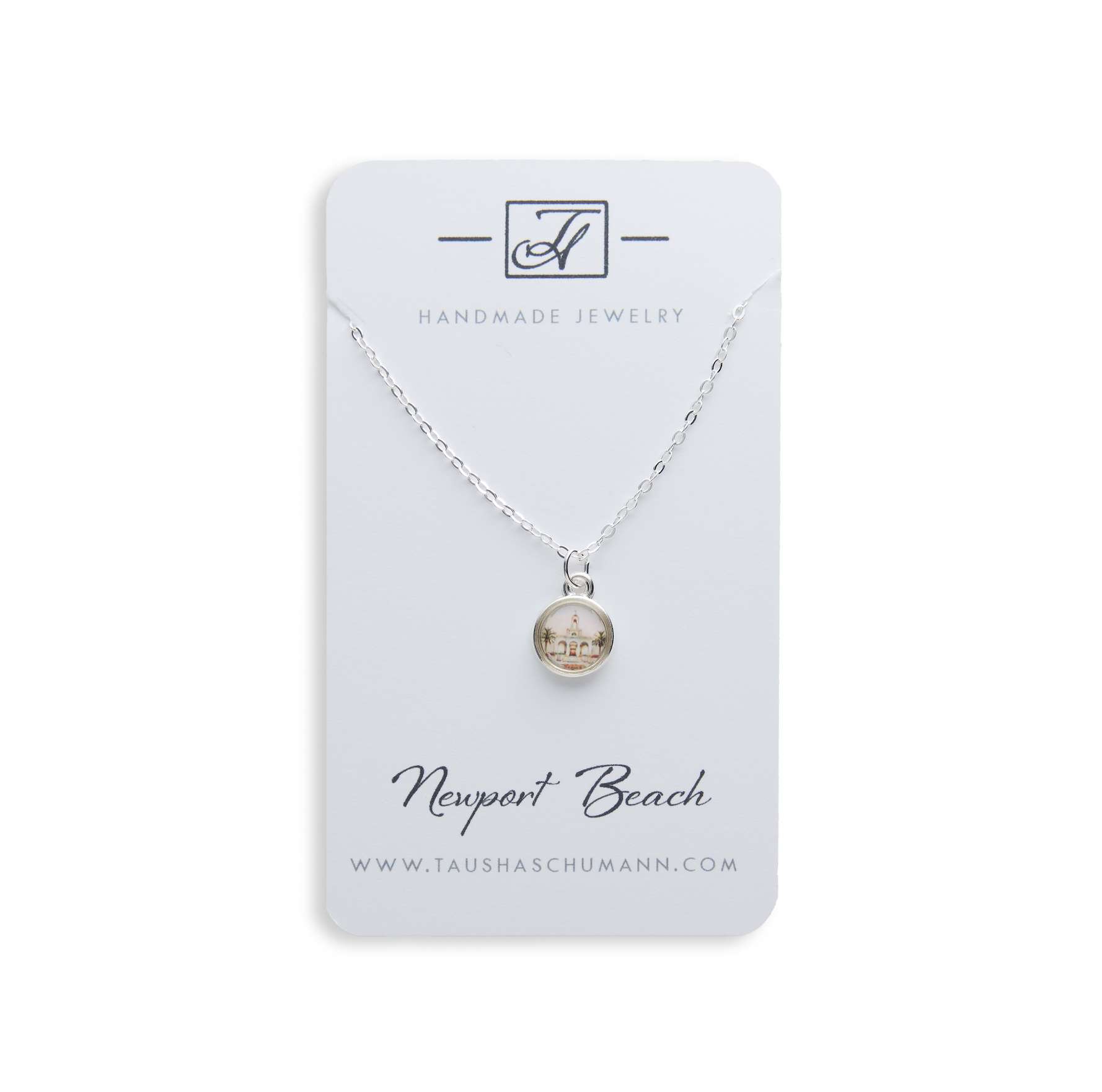 Newport Beach California Temple Necklace