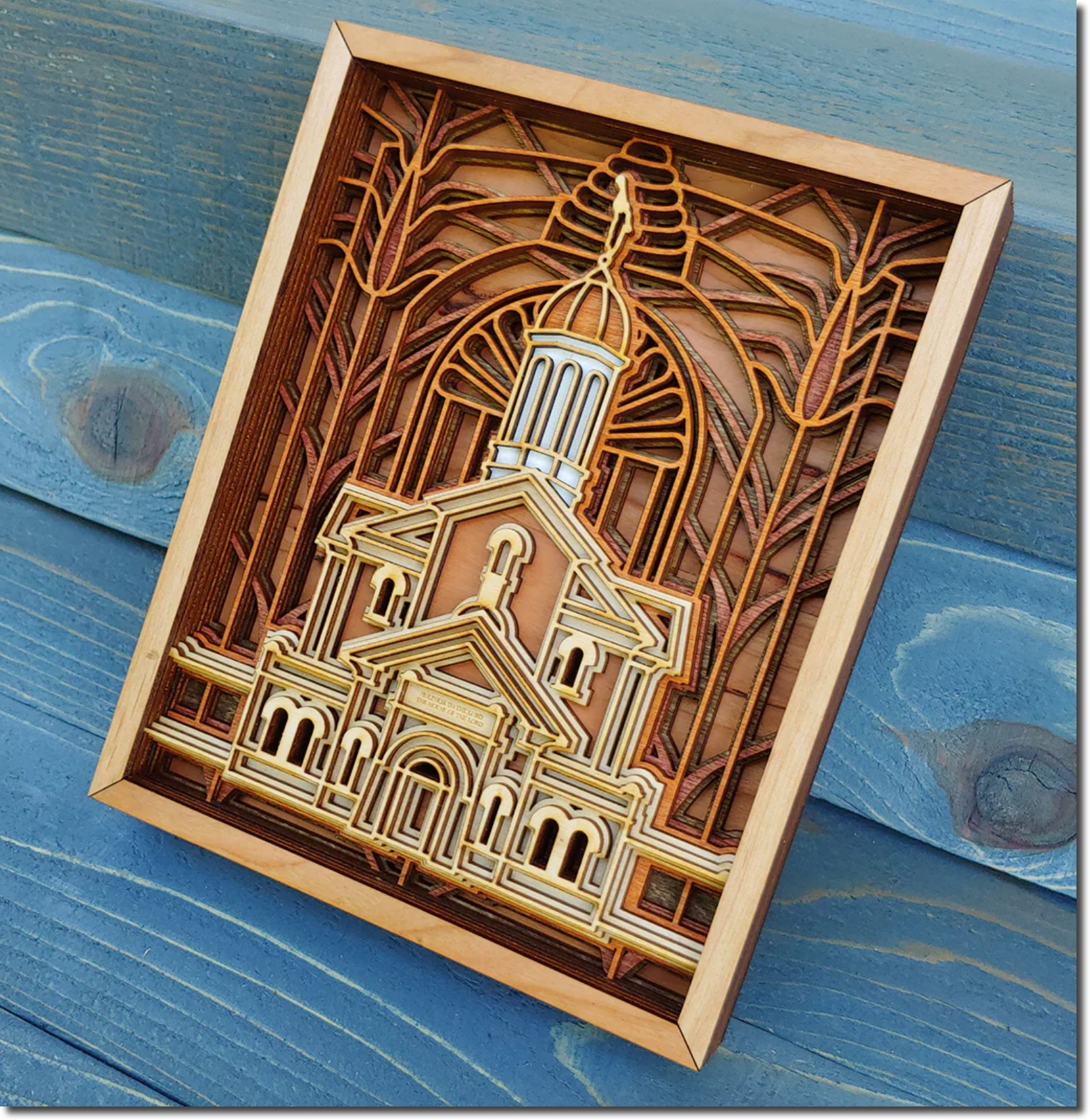 Vernal Utah Temple Layered Wood Plaque, , large image number 3