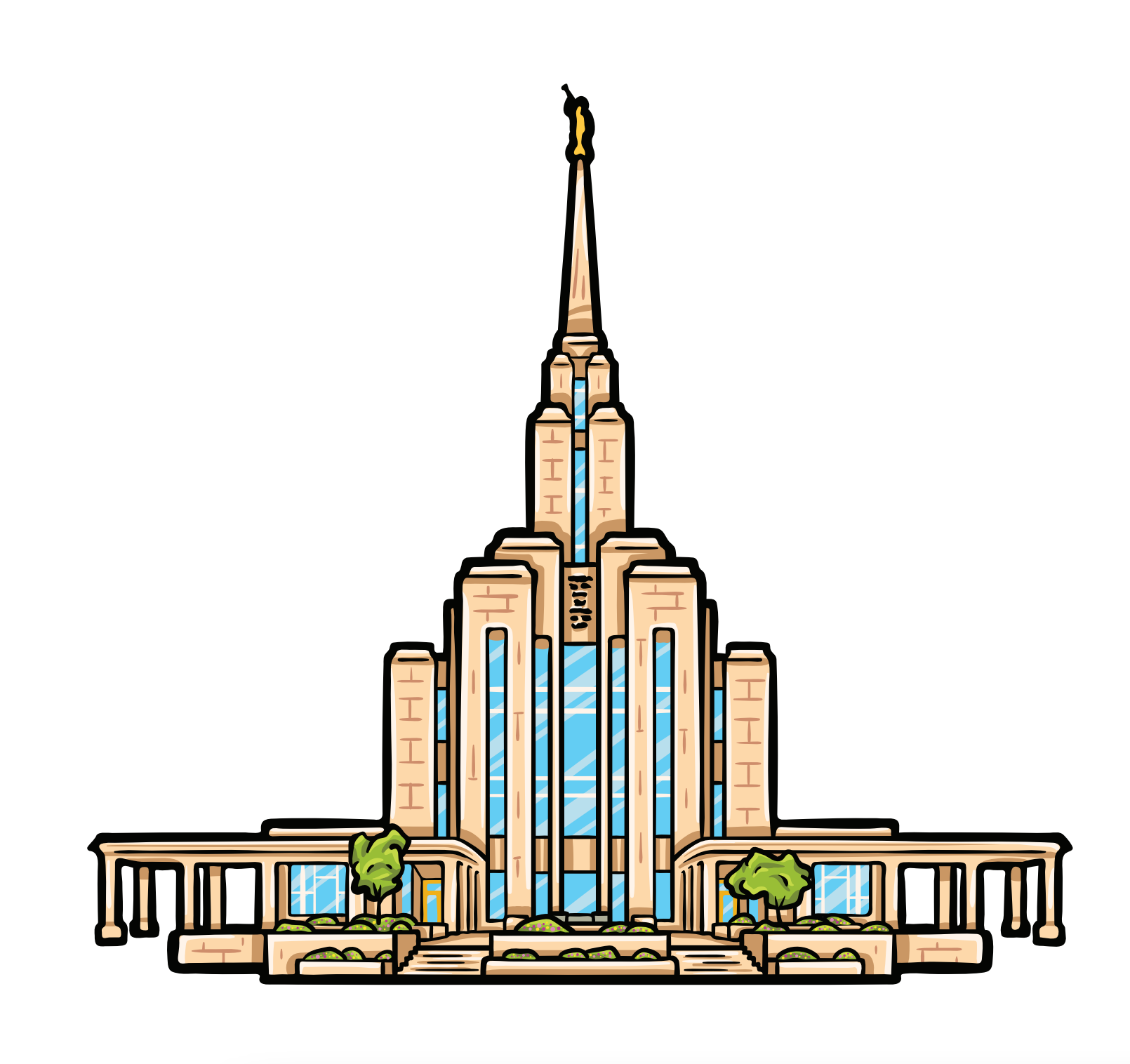 Oquirrh Mountain Temple Sticker