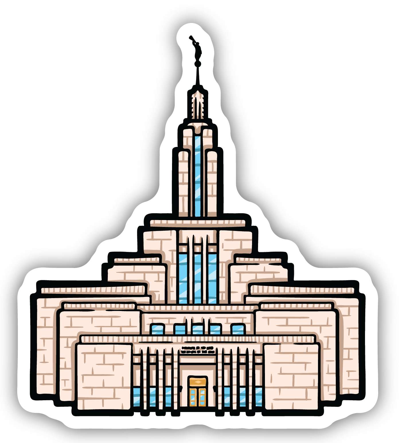 Draper Temple Sticker