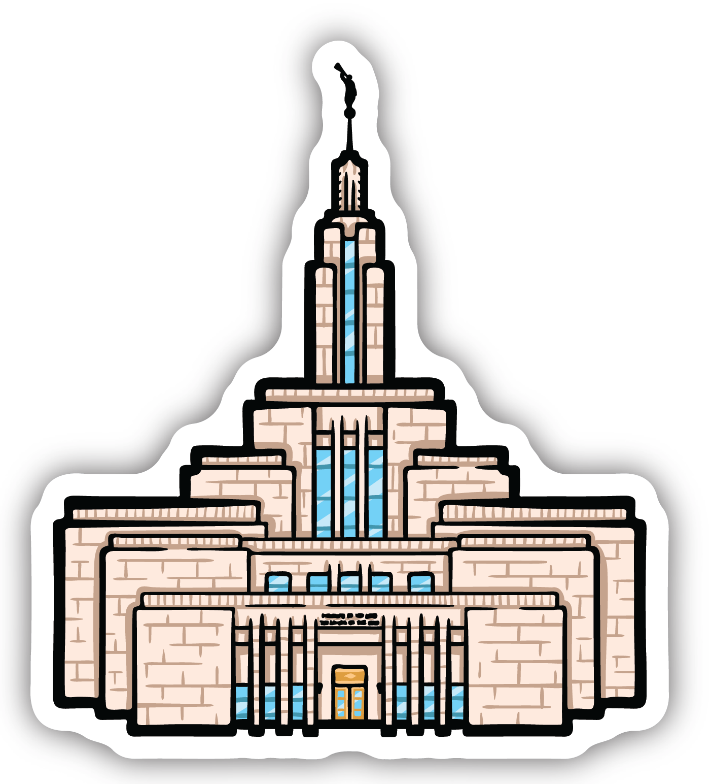 Draper Temple Sticker
