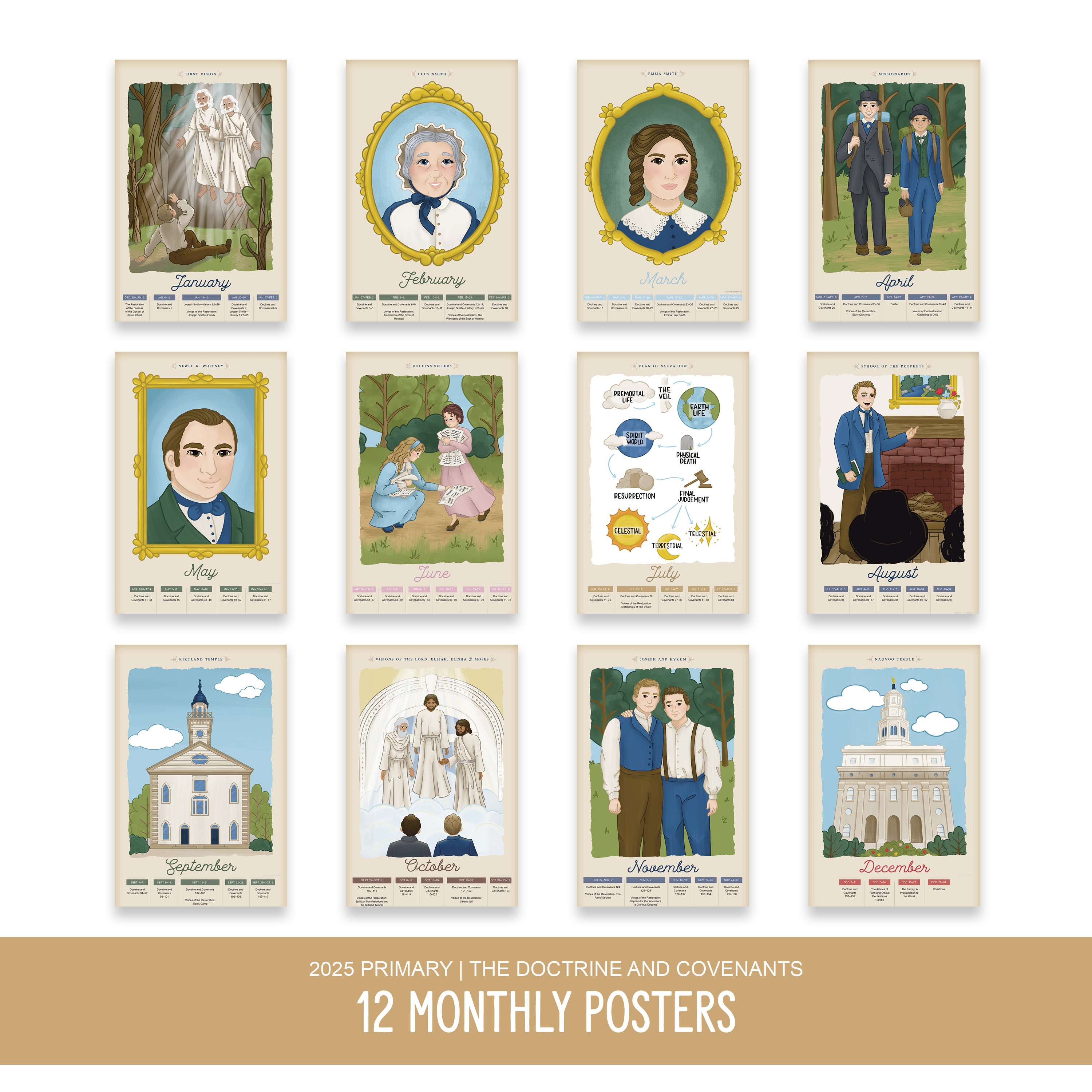 2025 Primary - Monthly Scripture Posters, , large