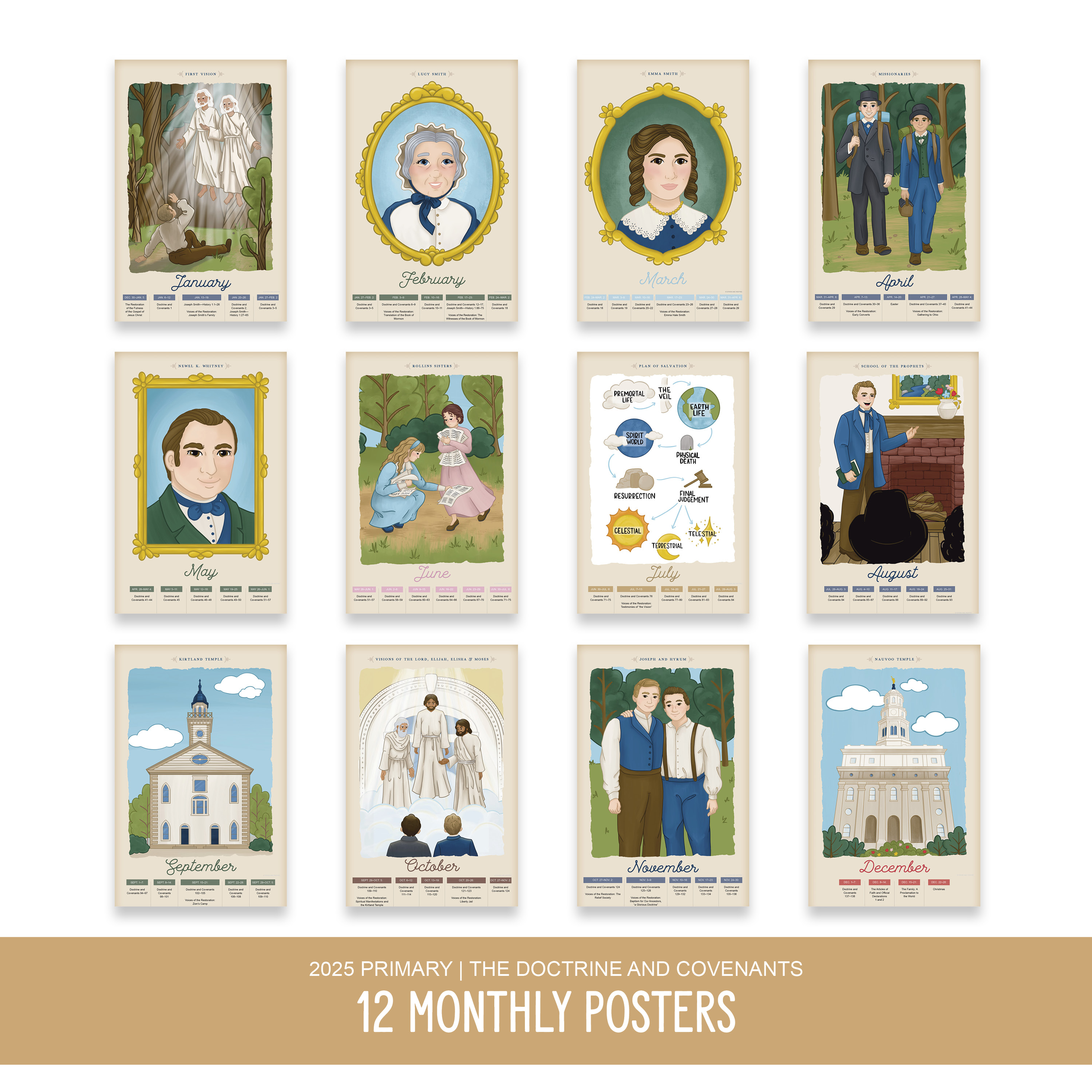2025 Primary - Monthly Scripture Posters, , large