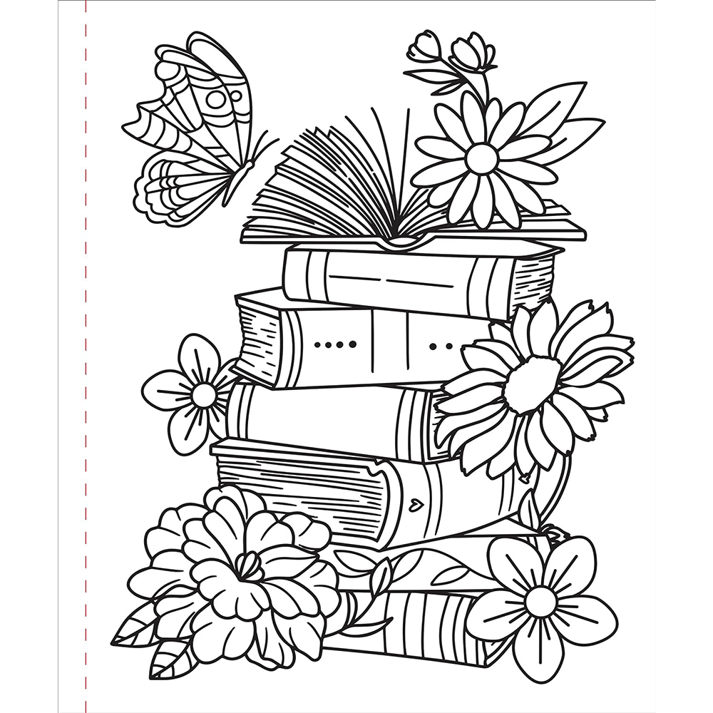 Large Print Coloring Book Home Sweet Home, , large