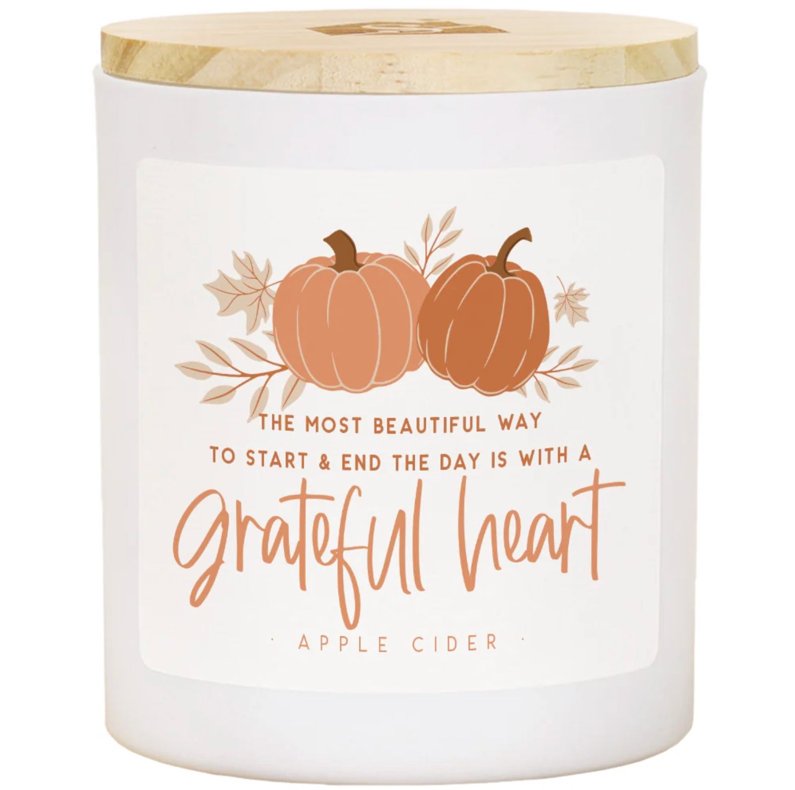 Grateful Heart Pumpkin Candle