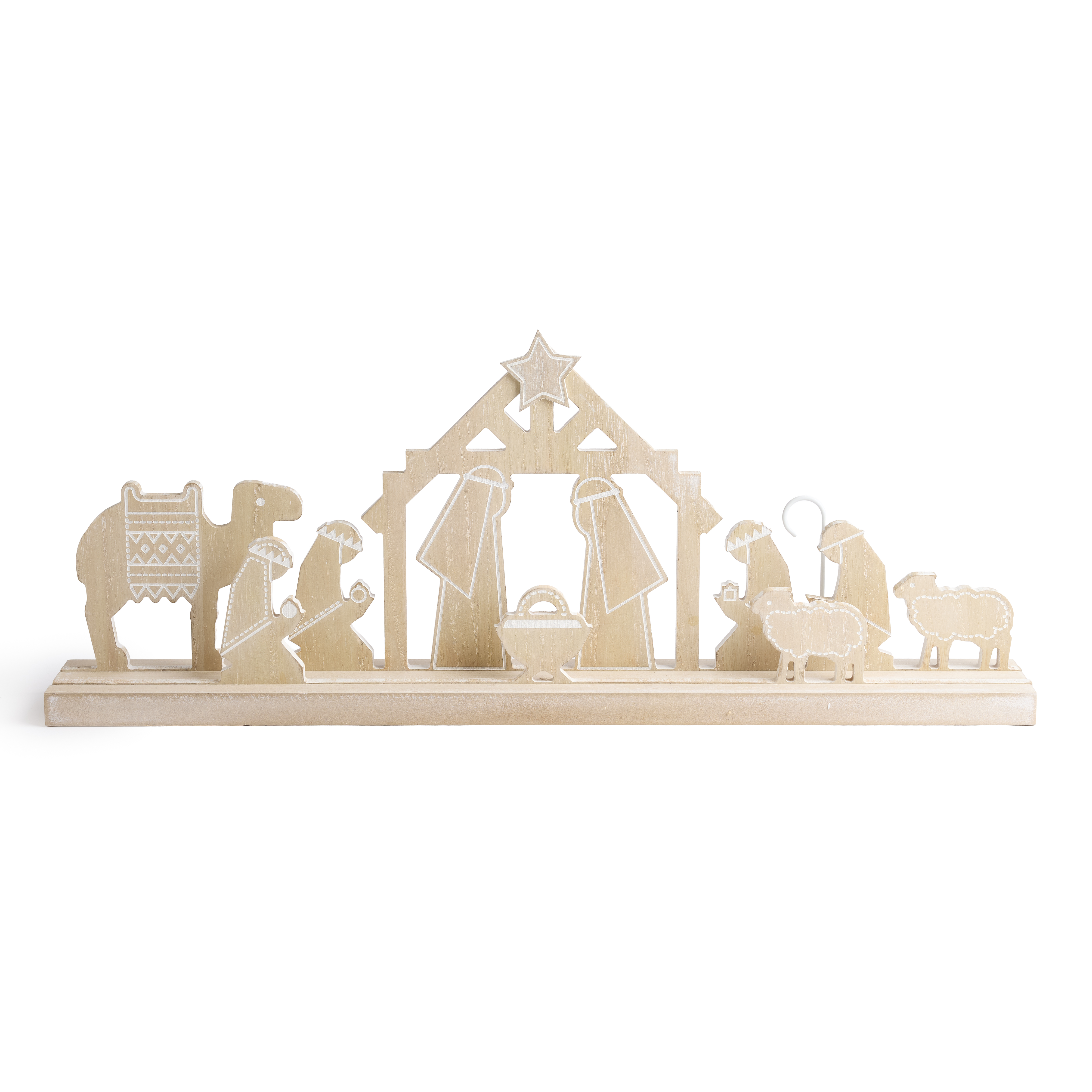 Wood on Base Nativity