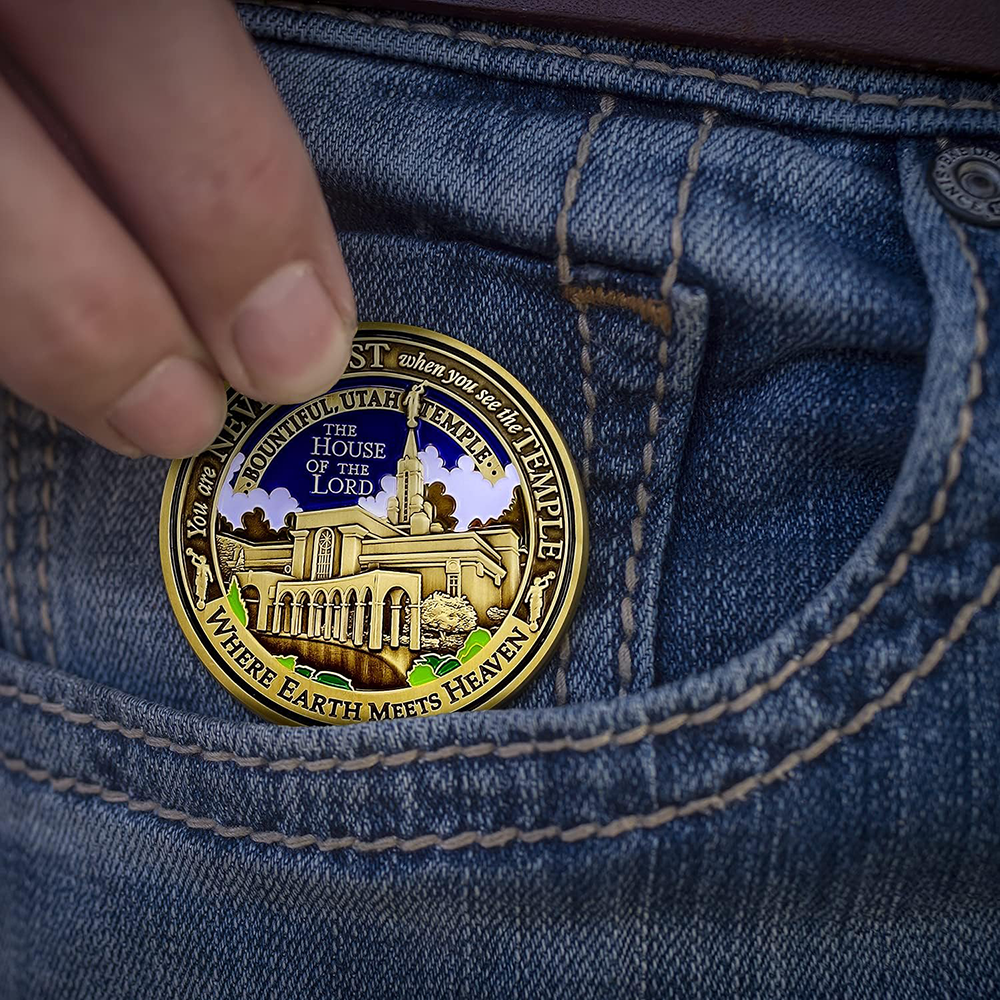 Bountiful Utah Temple Medallion Coin, , large image number 4