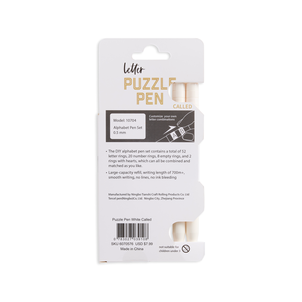 Called Letter Puzzle Pen, , large