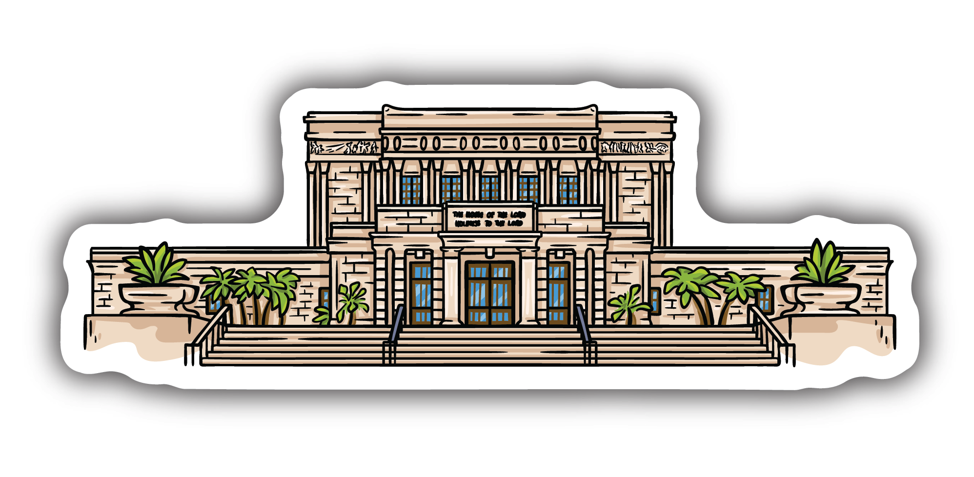 Sticker Mesa Temple