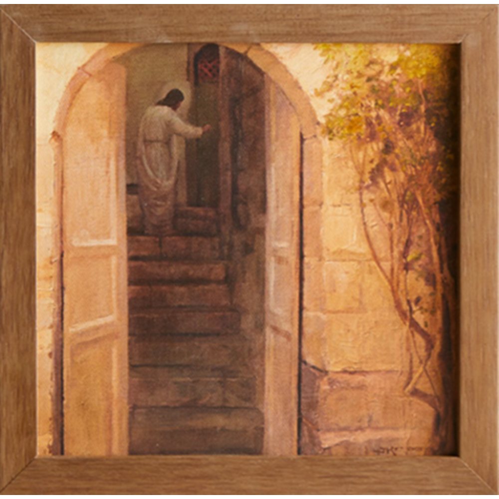 I Stand at the Door and Knock (9x9 Framed Art), , large image number 0