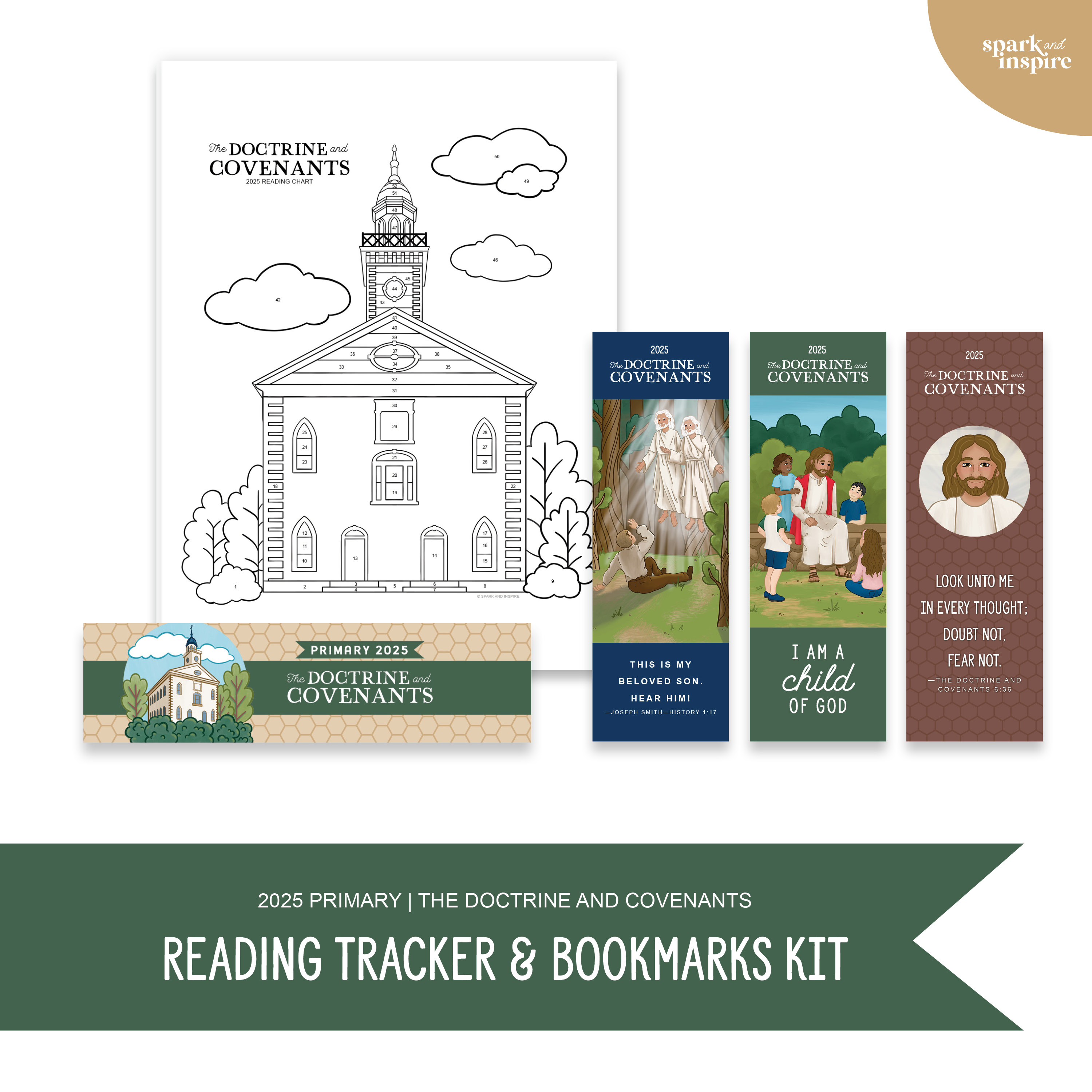 2025 Primary - Reading Tracker and Bookmarks Kit