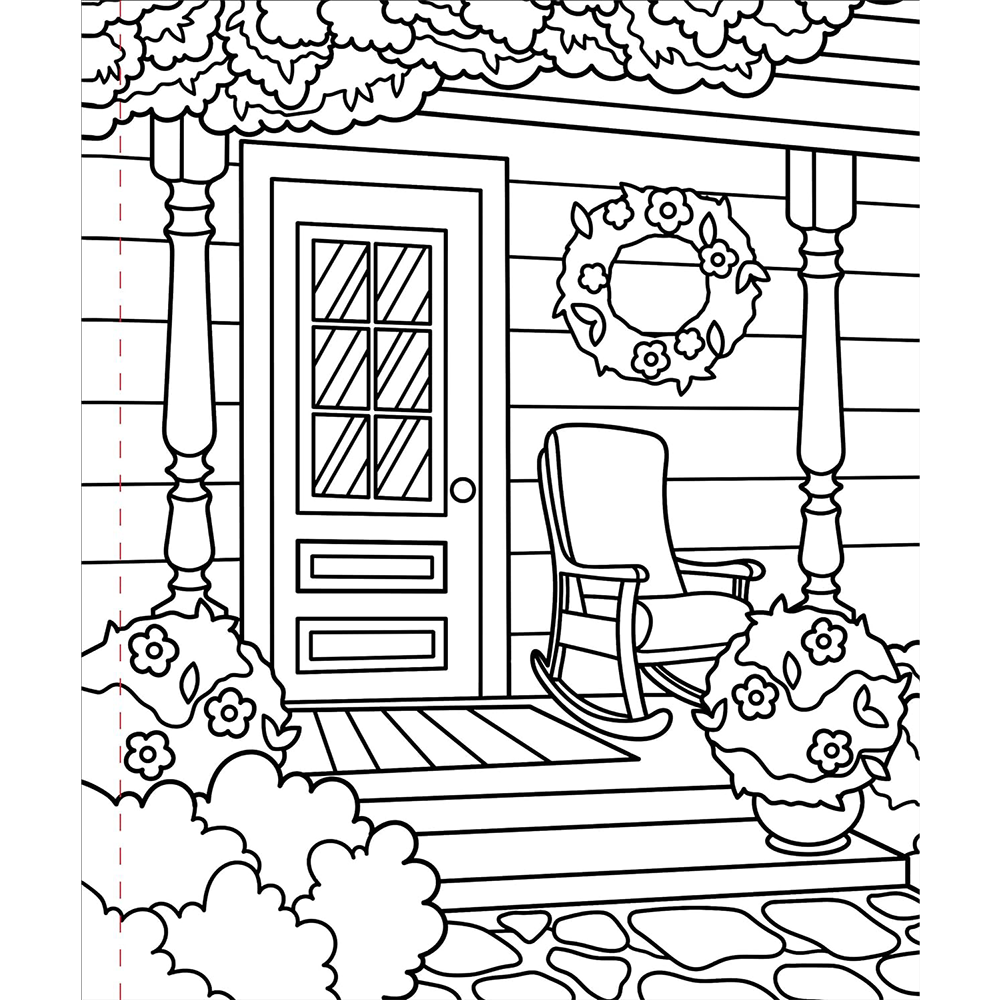 Large Print Coloring Book Home Sweet Home, , large image number 2
