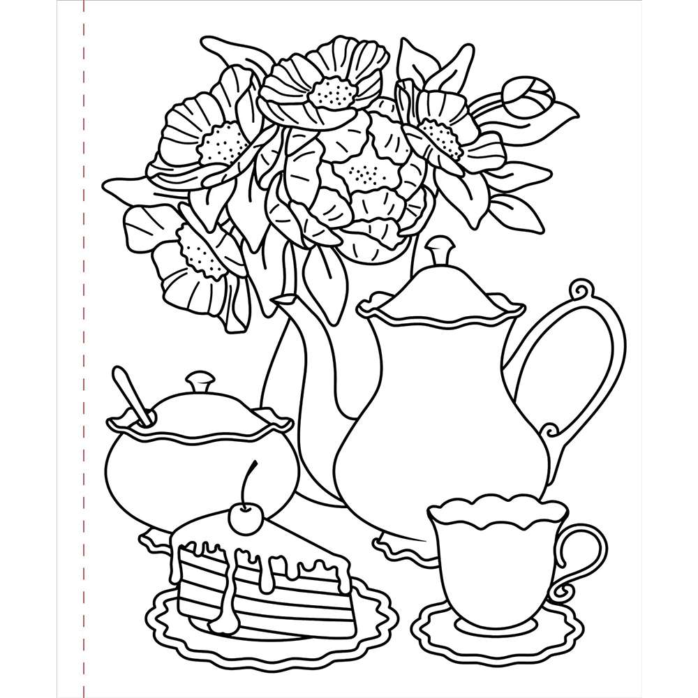 Large Print Coloring Book Home Sweet Home, , large image number 3