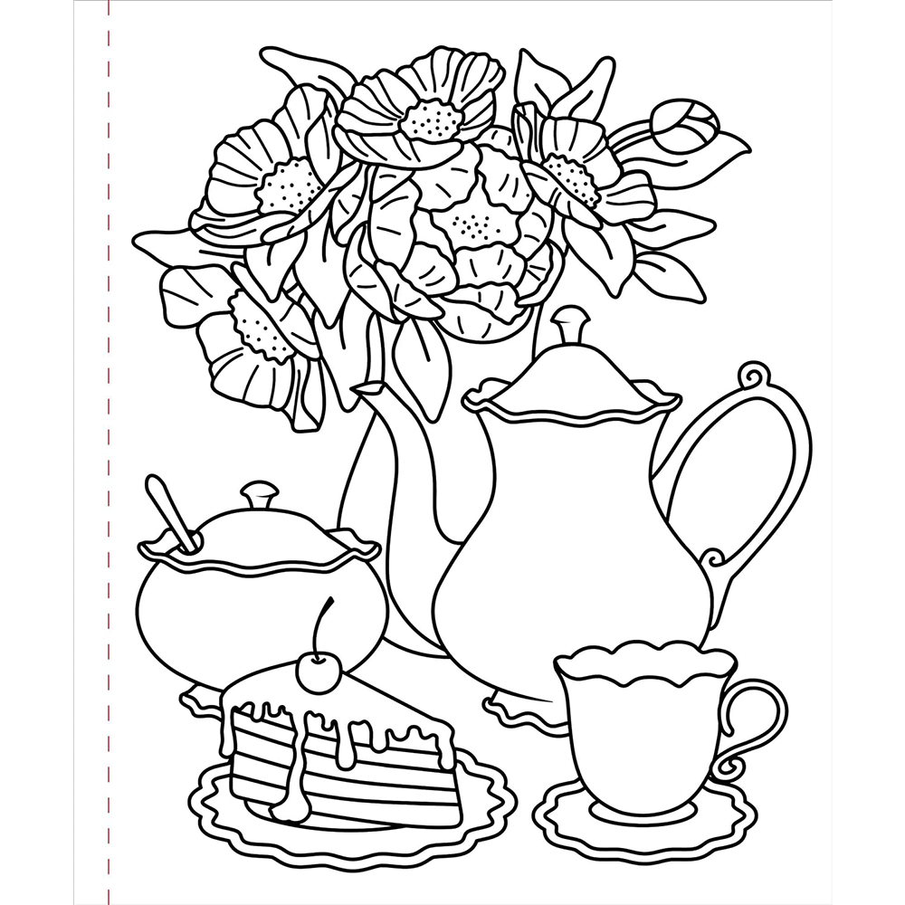 Large Print Coloring Book Home Sweet Home, , large image number 3