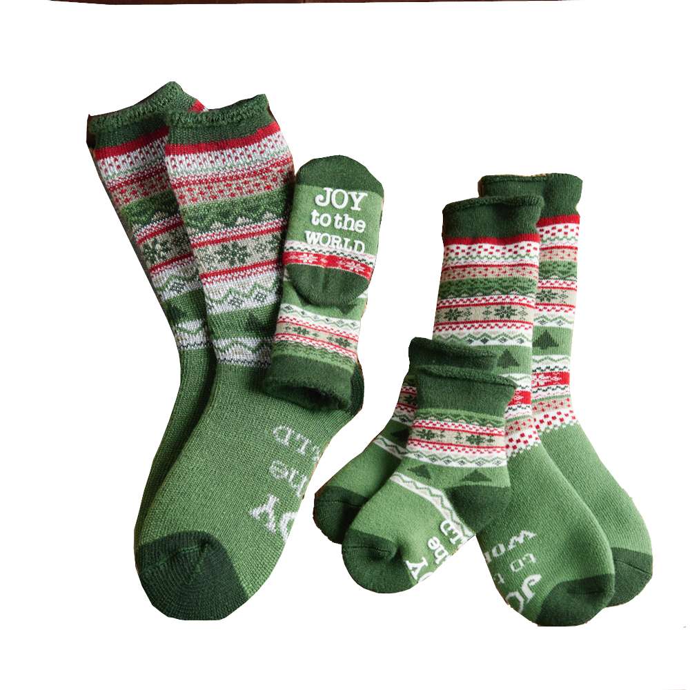 Joy to the World Christmas Socks