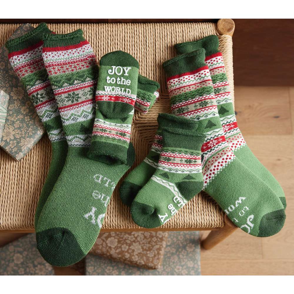 Joy to the World Christmas Socks, , large image number 2