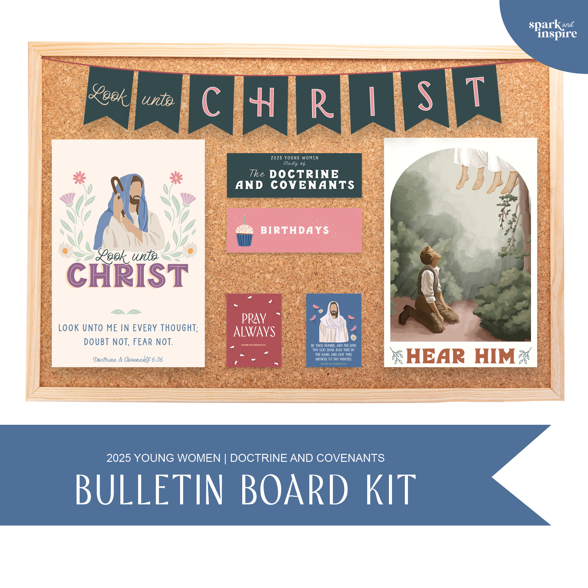 2025 Young Women - Doctrine and Covenants Bulletin Board