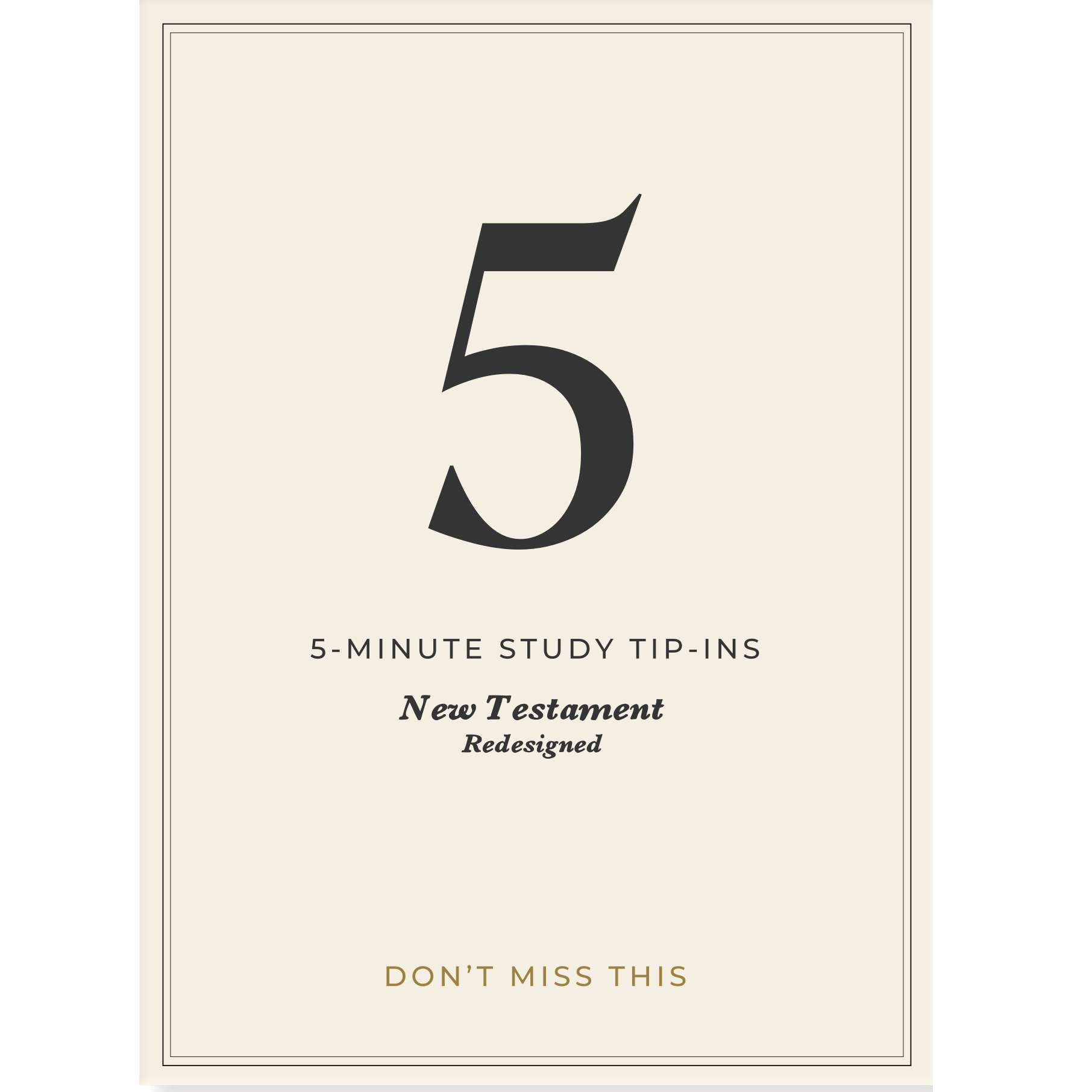 Don't Miss This 2027 New Testament Tip-In Set 