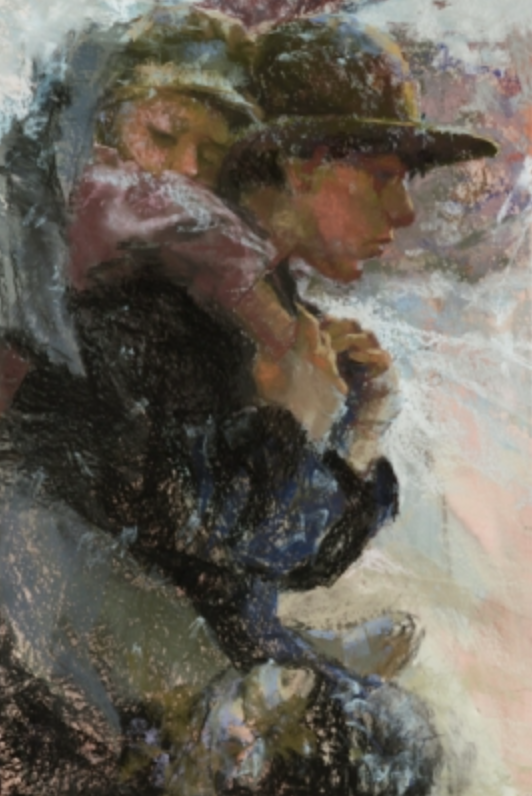 Determination (23x31 Framed Canvas Giclee)