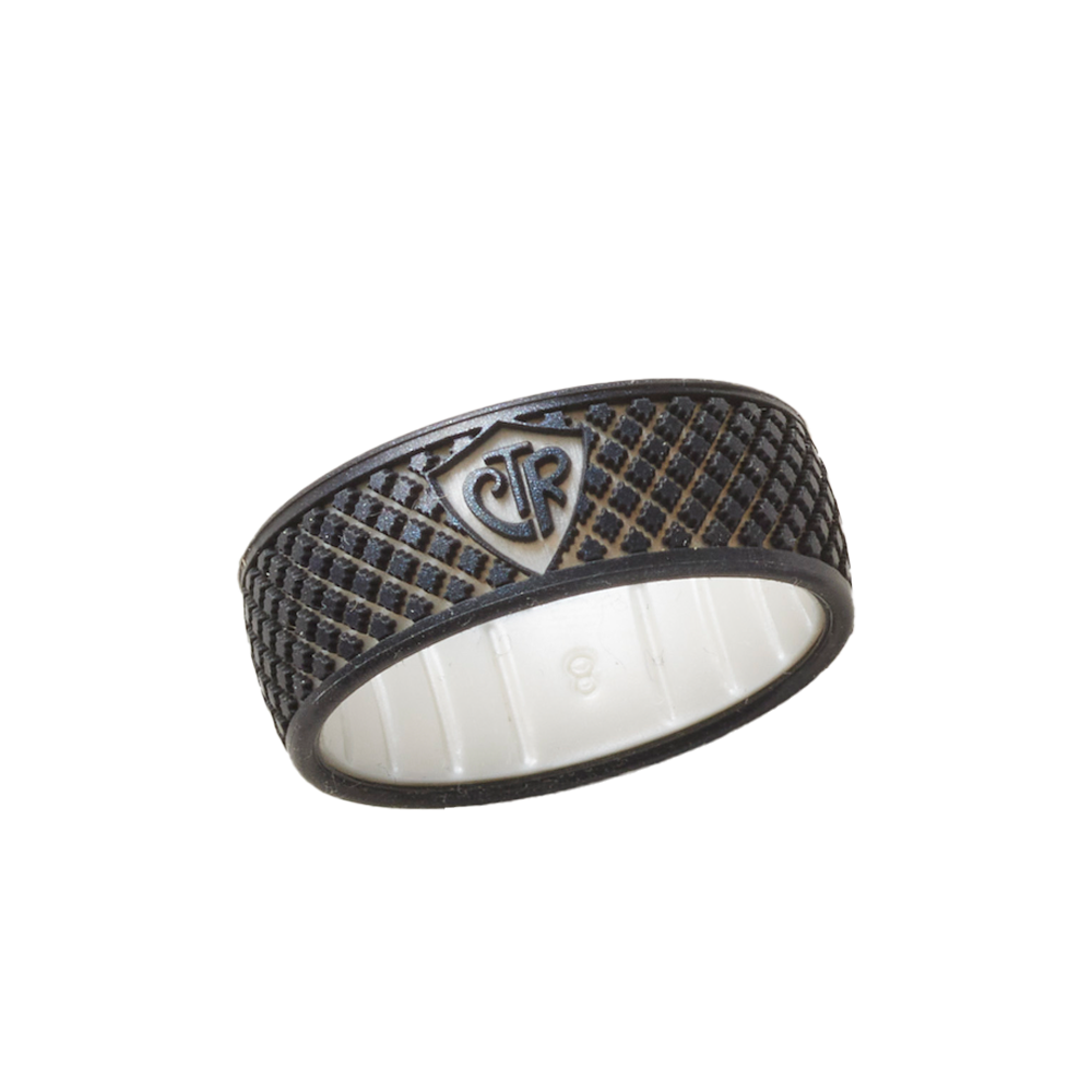 Shield with Grid Wrap Black Pearl / Pearl CTR Ring,  Shield with Grid Wrap Black Pearl / Pearl CTR Ring