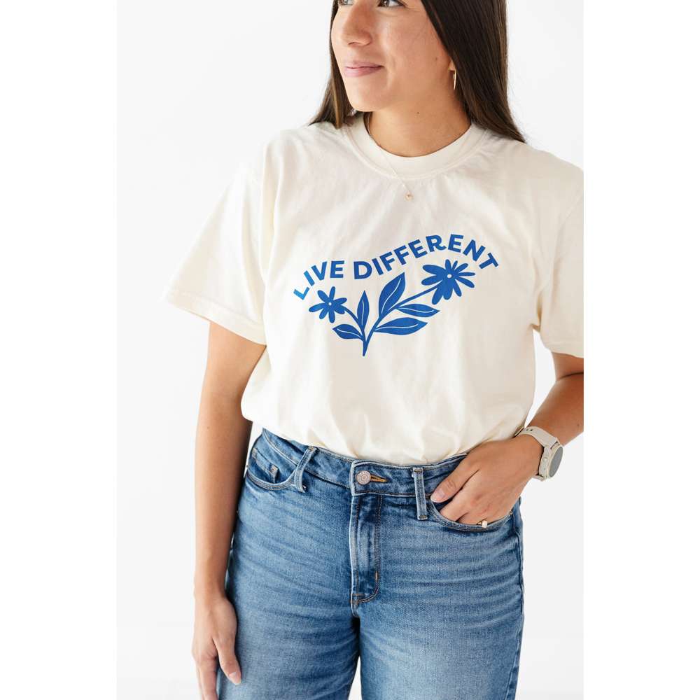 Live Different Women's Ivory T-Shirt