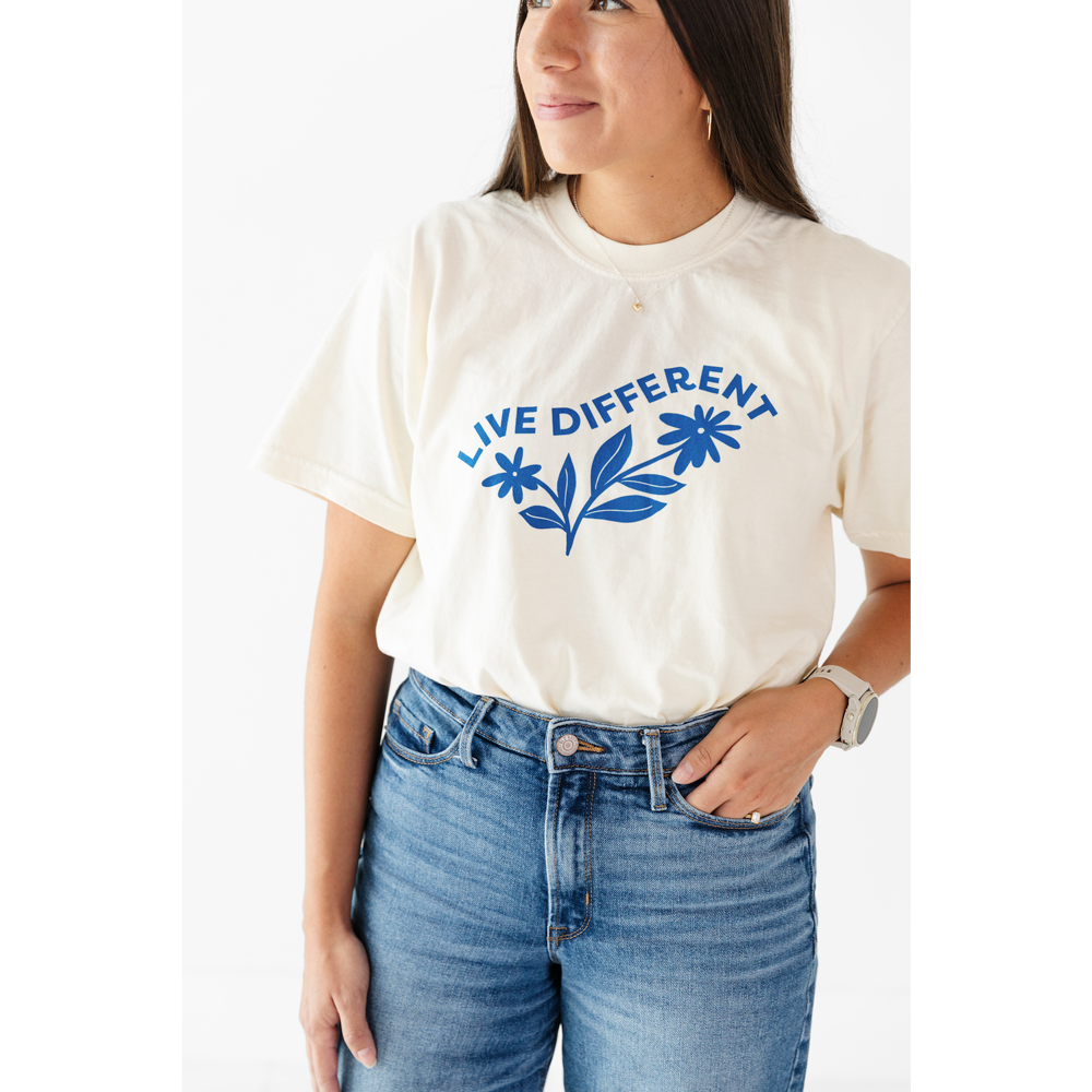 Live Different Women's Ivory T-Shirt