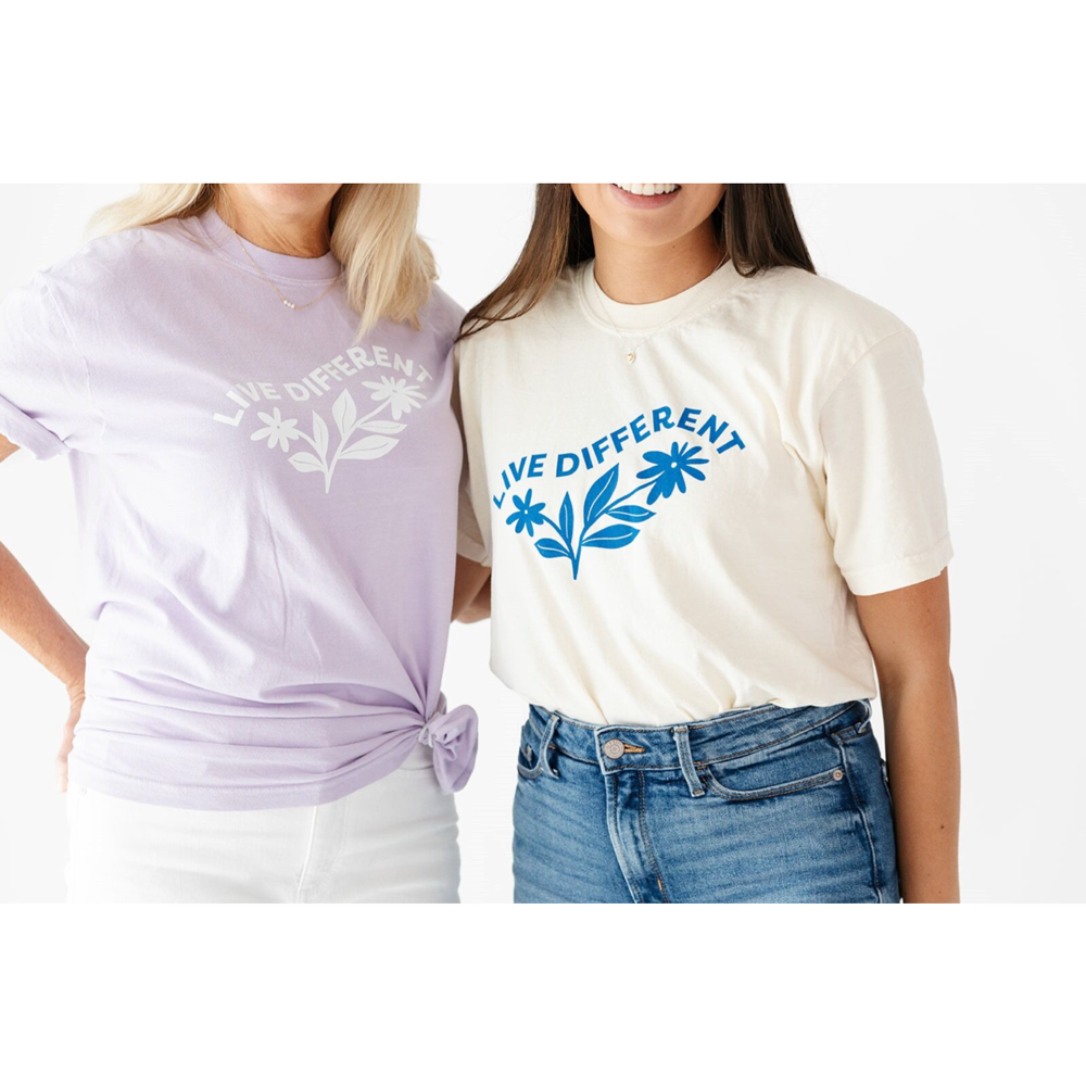 Live Different Women's Ivory T-Shirt, , large image number 2