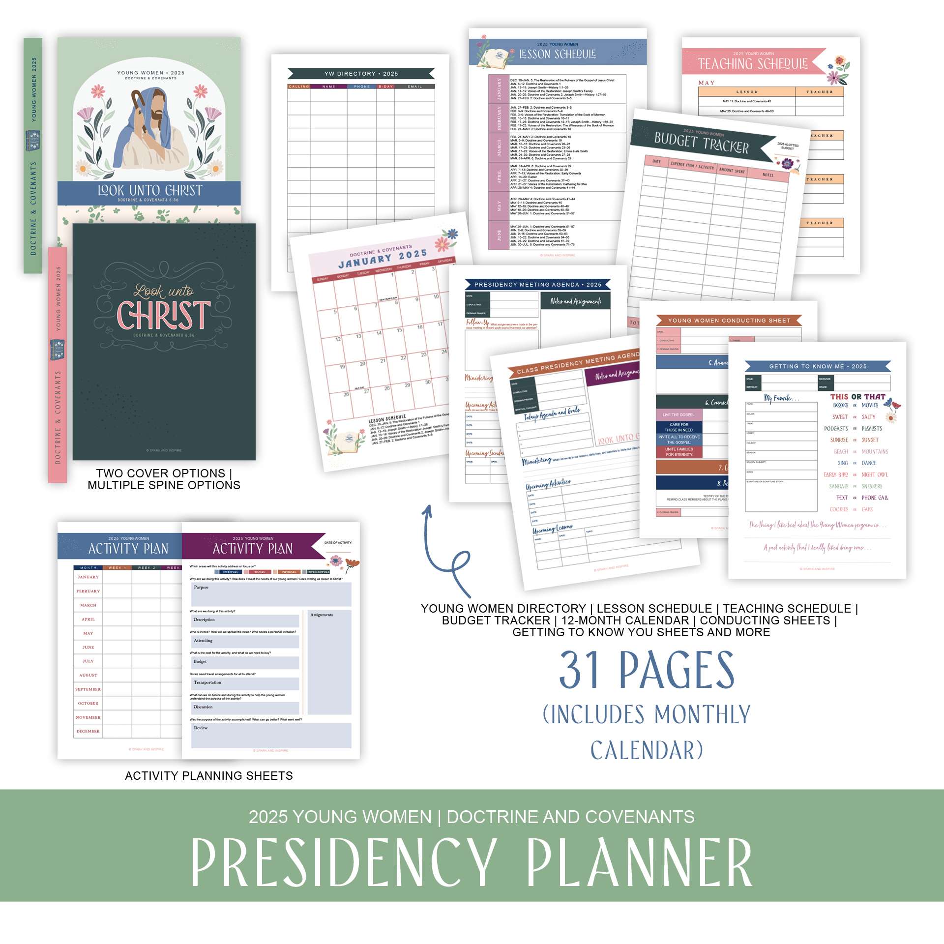 2025 Young Women - Presidency Binder Kit, , large image number 2
