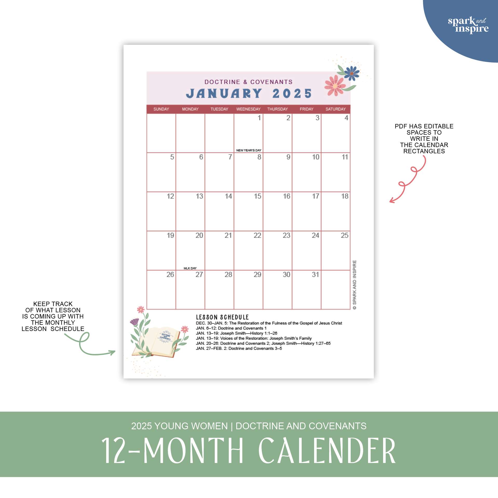 2025 Young Women - Presidency Binder Kit, , large image number 1