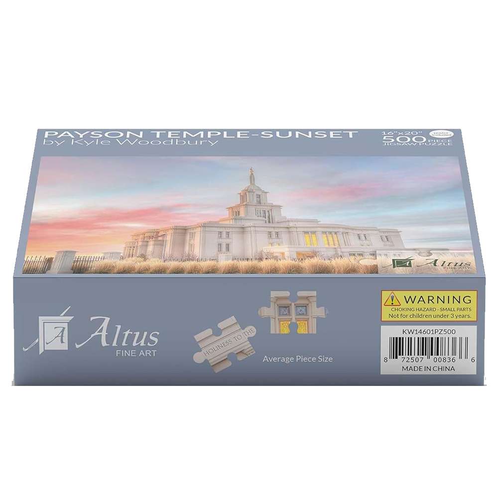Payson Temple Sunset 500 Piece Puzzle, , large image number 2