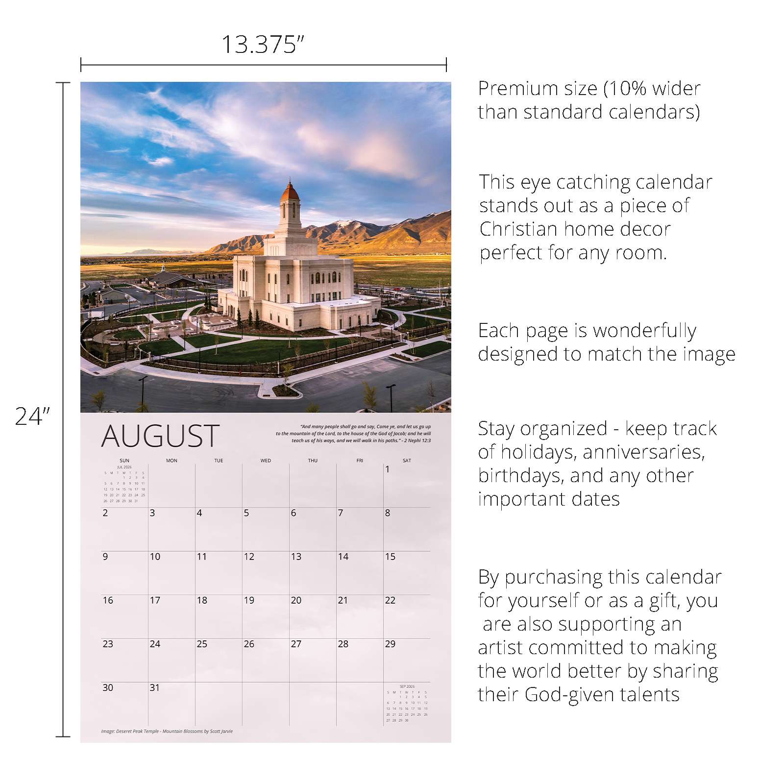 2026 The Mountain of the Lord's House Calendar, , large image number 2