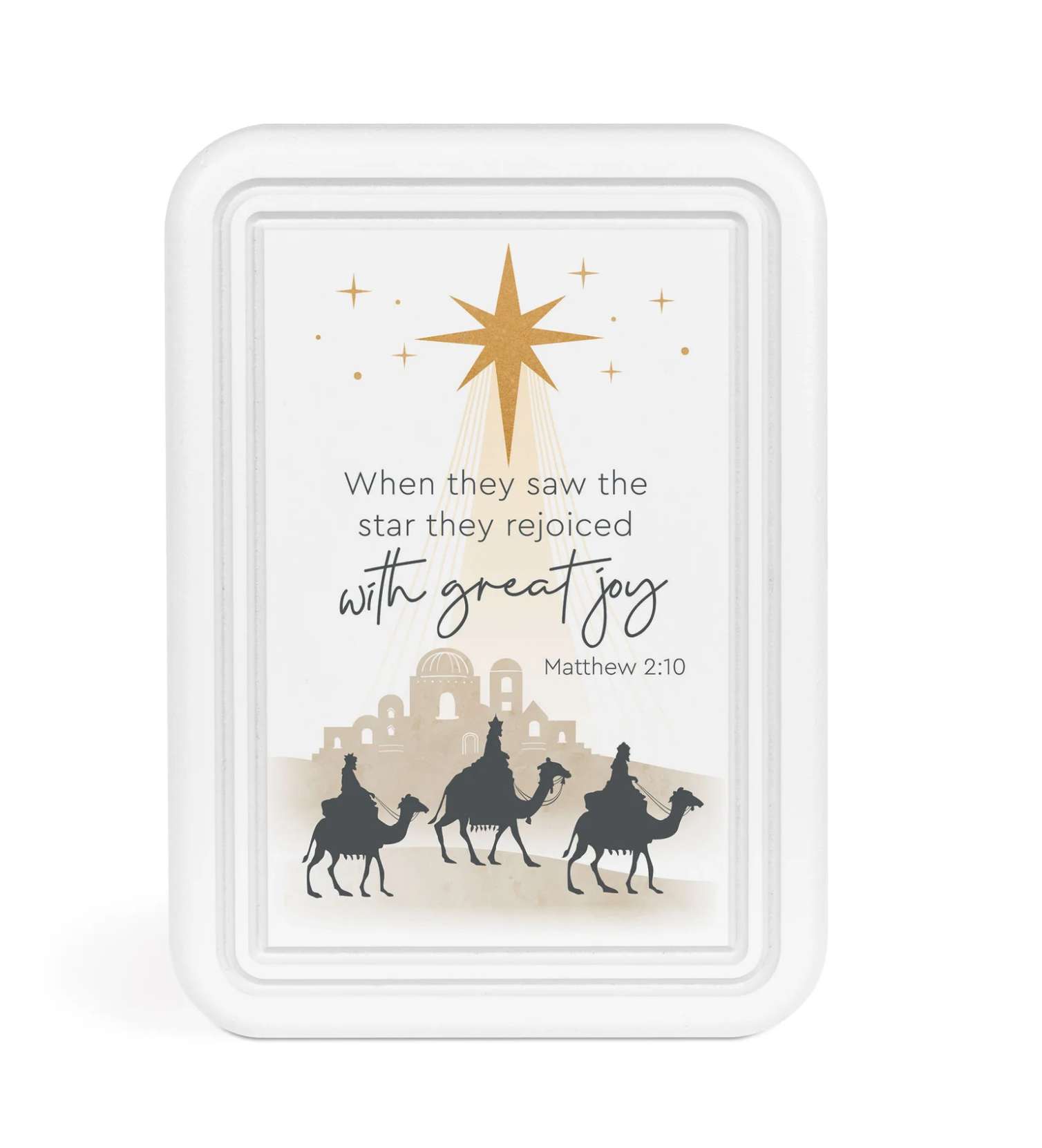 When They Saw (5x7 Plaque)