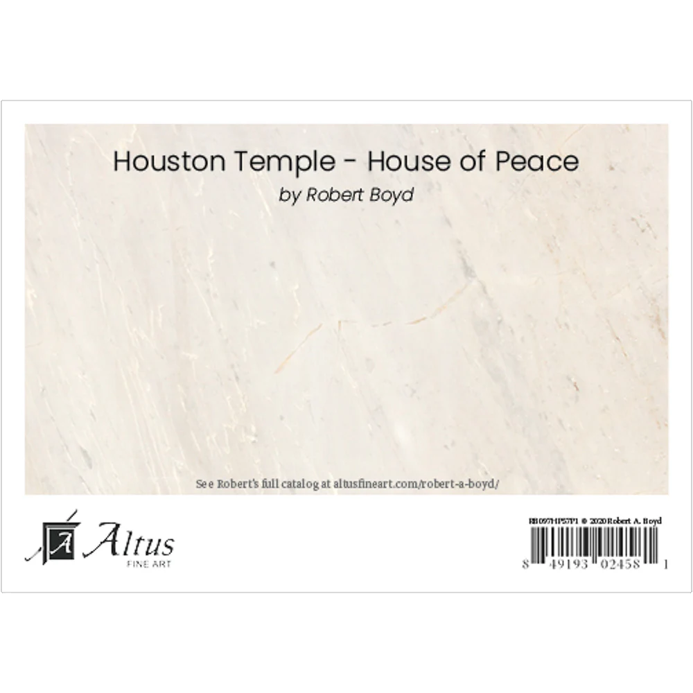 Houston Temple House Of Peace 5x7 Print, , large
