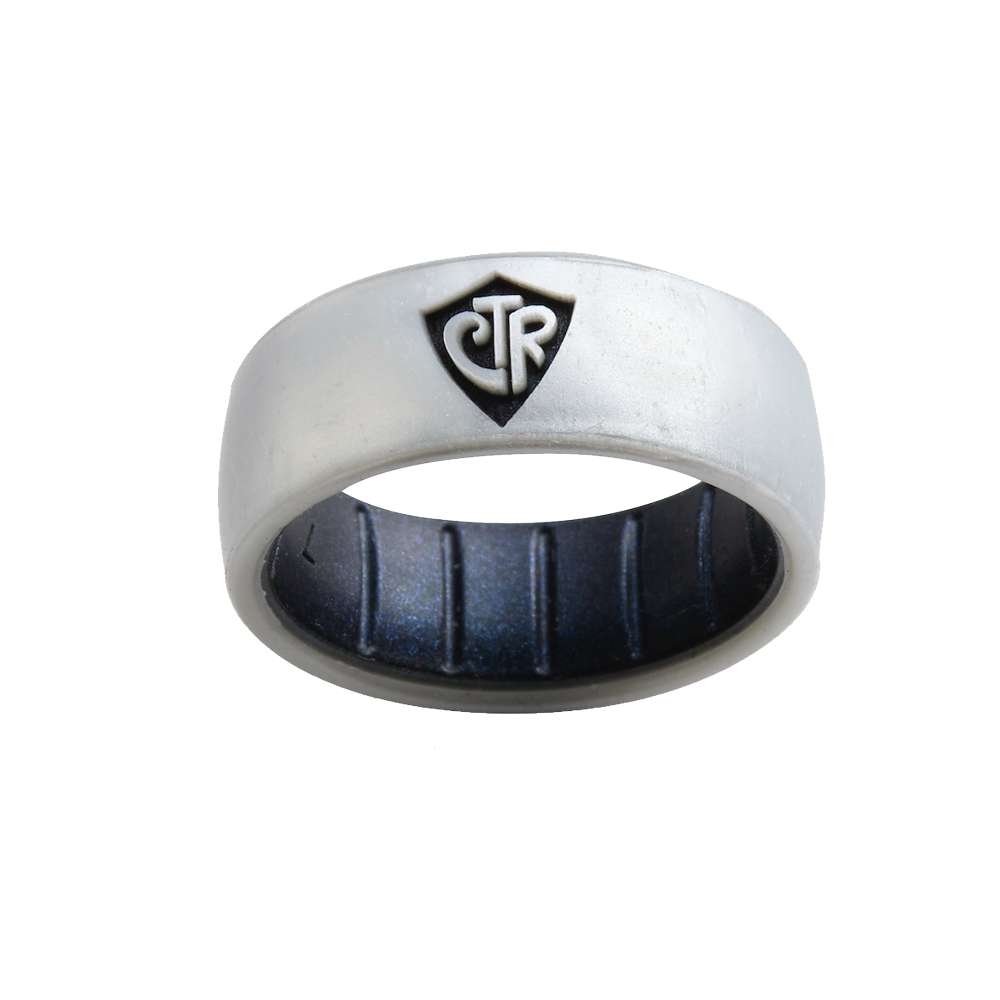 Silicone Shield Two Tone Pearl and Black Pearl CTR Ring, , large image number 2