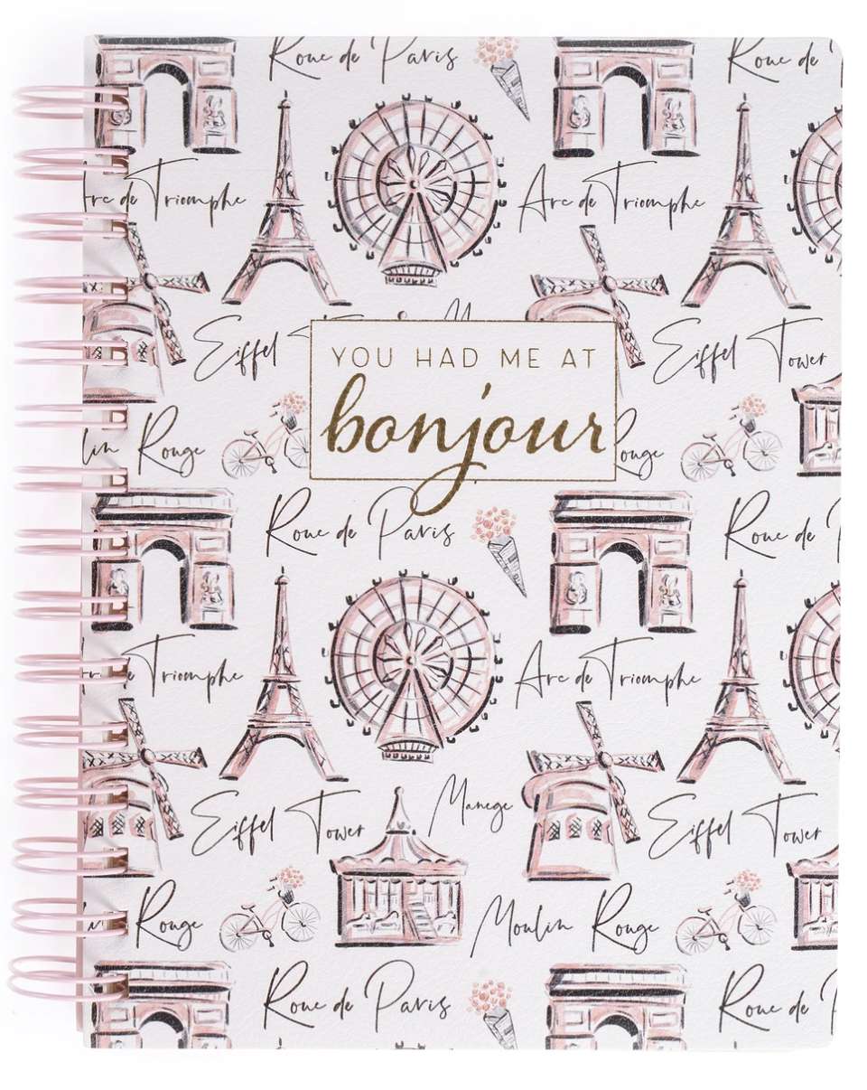 Had Me at Bonjour Vegan Leather Journal, , large image number 0