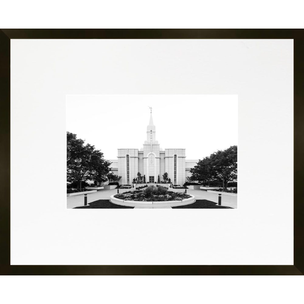 Bountiful Utah Temple, Place of Peace (21x17 Framed Paper Print)