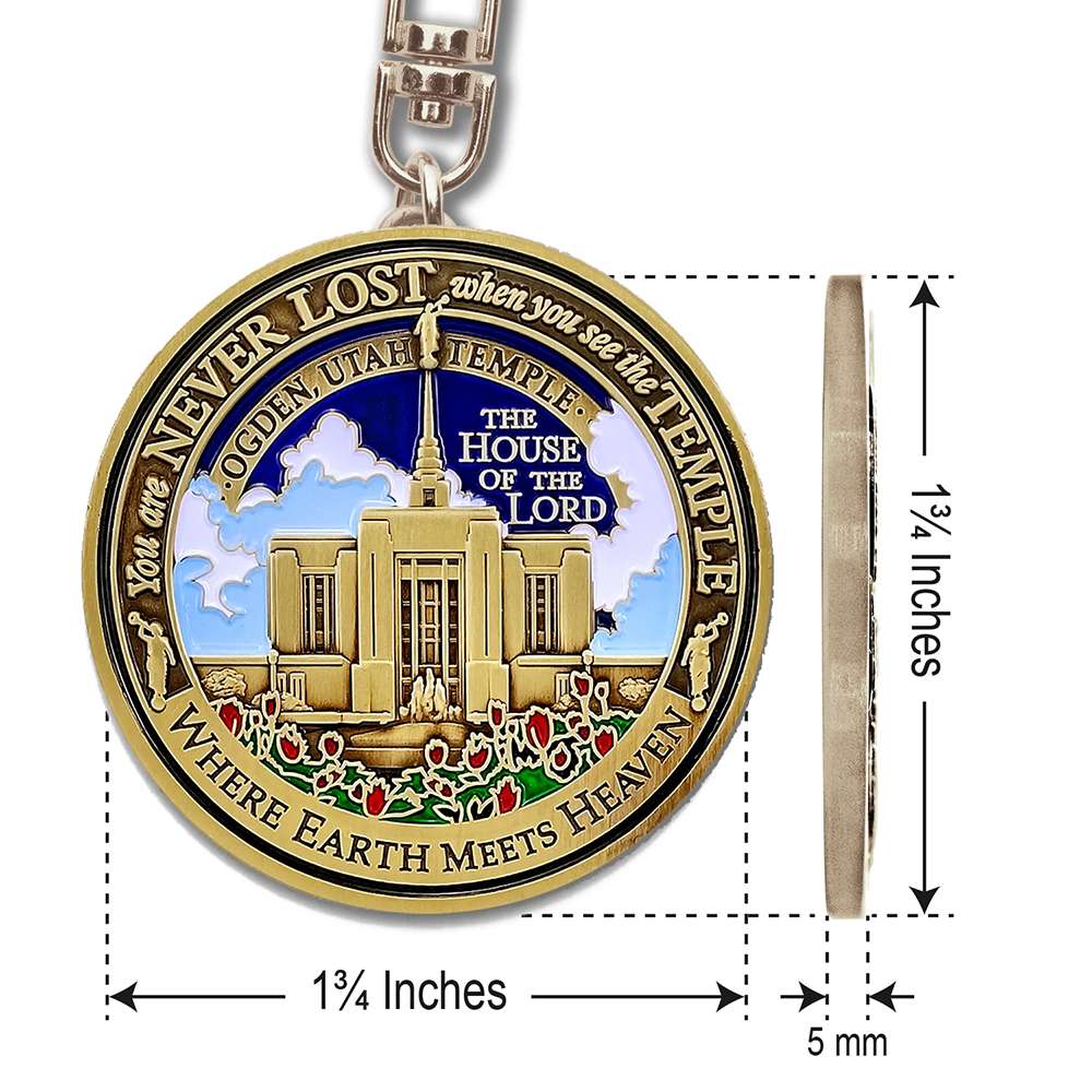 Ogden Utah Temple Keychain, , large