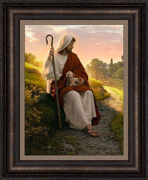 In the Shepherd's Care (23x28 Framed Art), , large image number 0