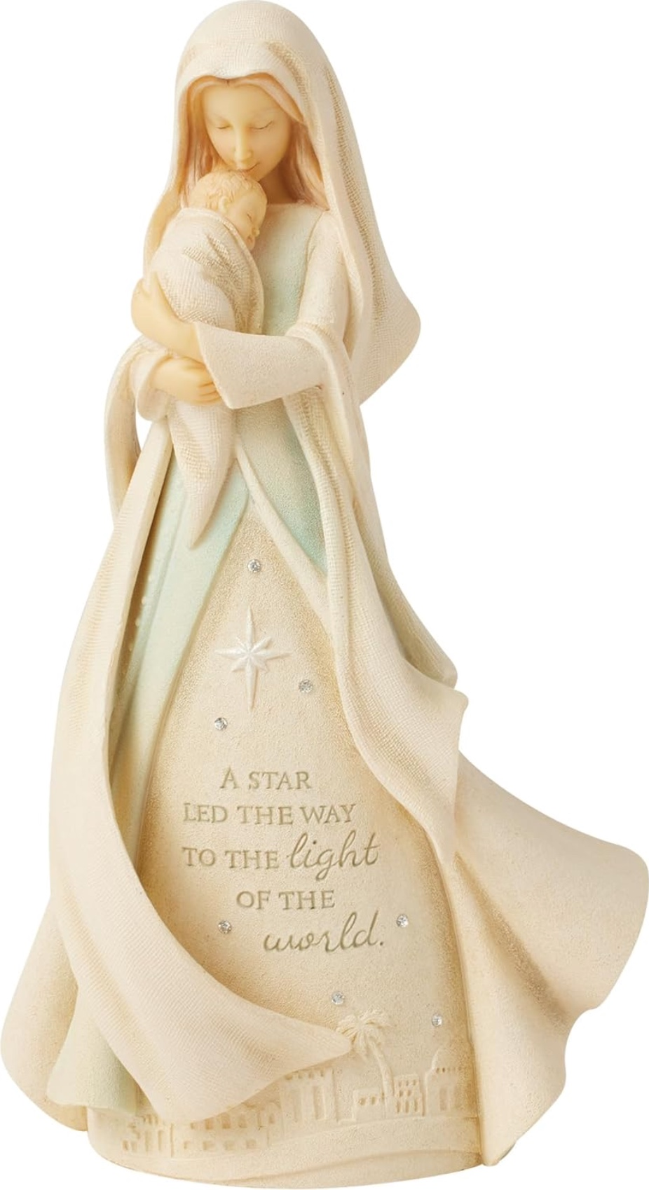 Mary with Baby, Star Led the Way Figurine